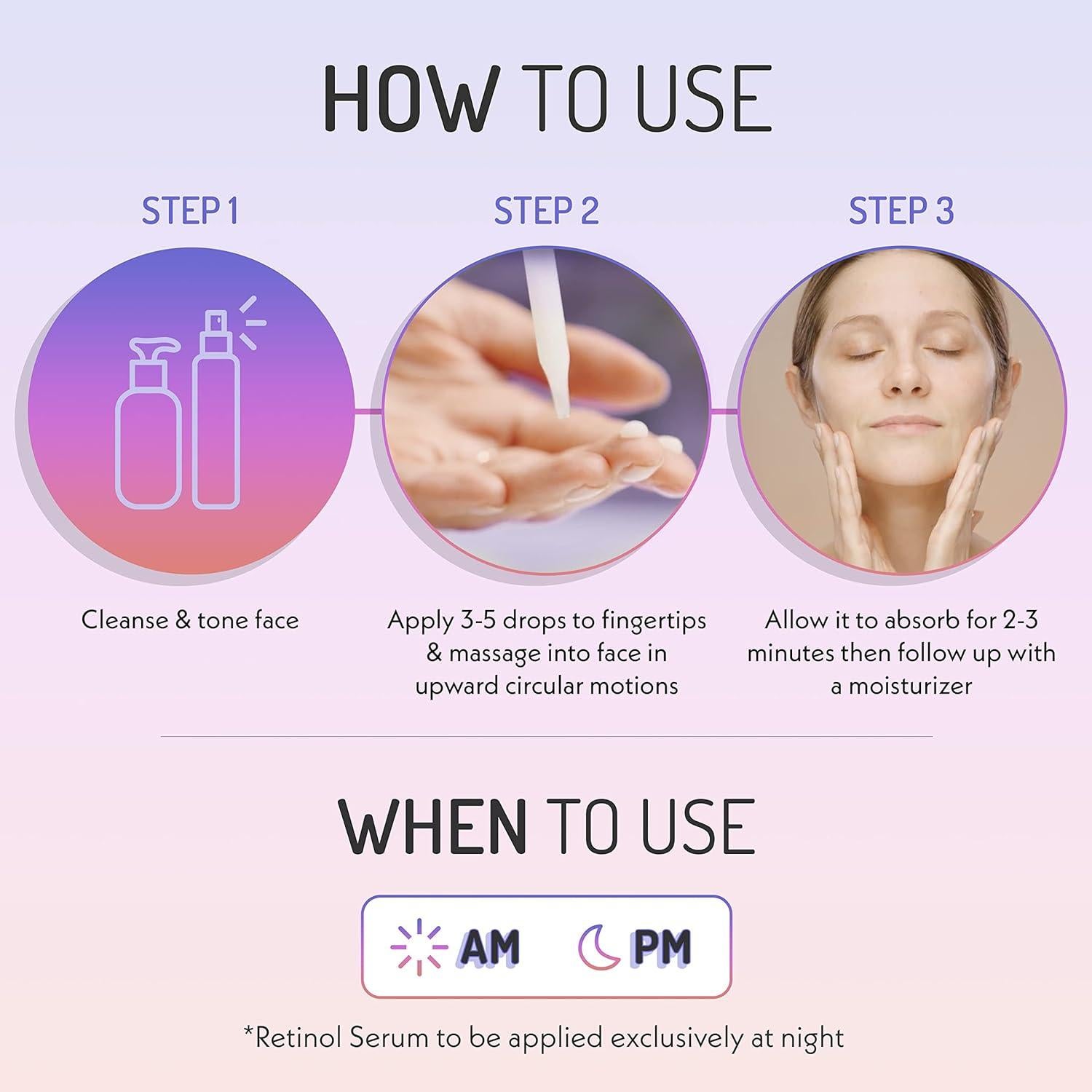 Conjunto de Sueros Faciales Eve Hansen | Vitamina C, Ácido Hialurónico y Retinol | 3x30 ml