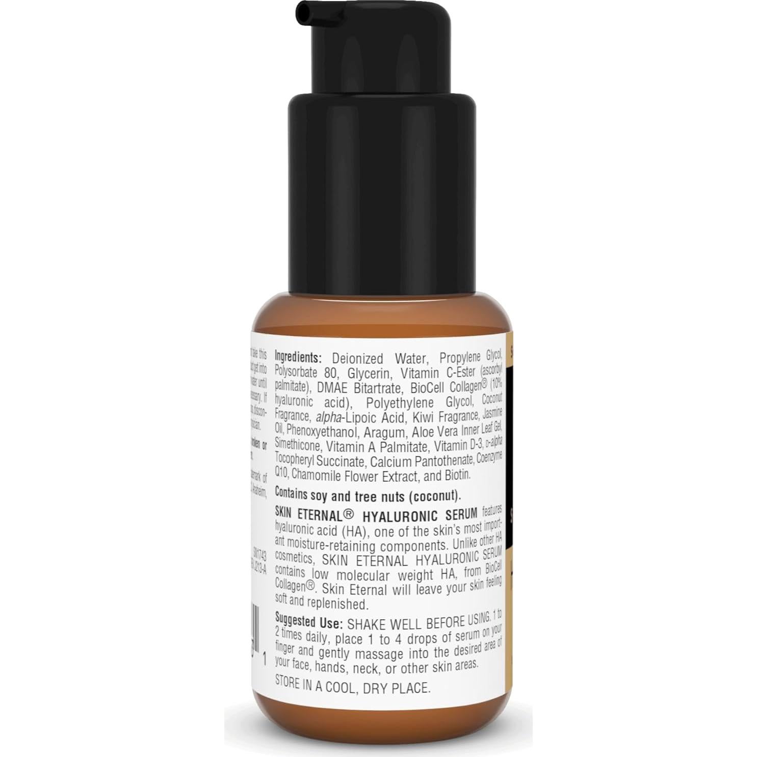 Suero Hialurónico Skin Eternal Source Naturals 30 ml