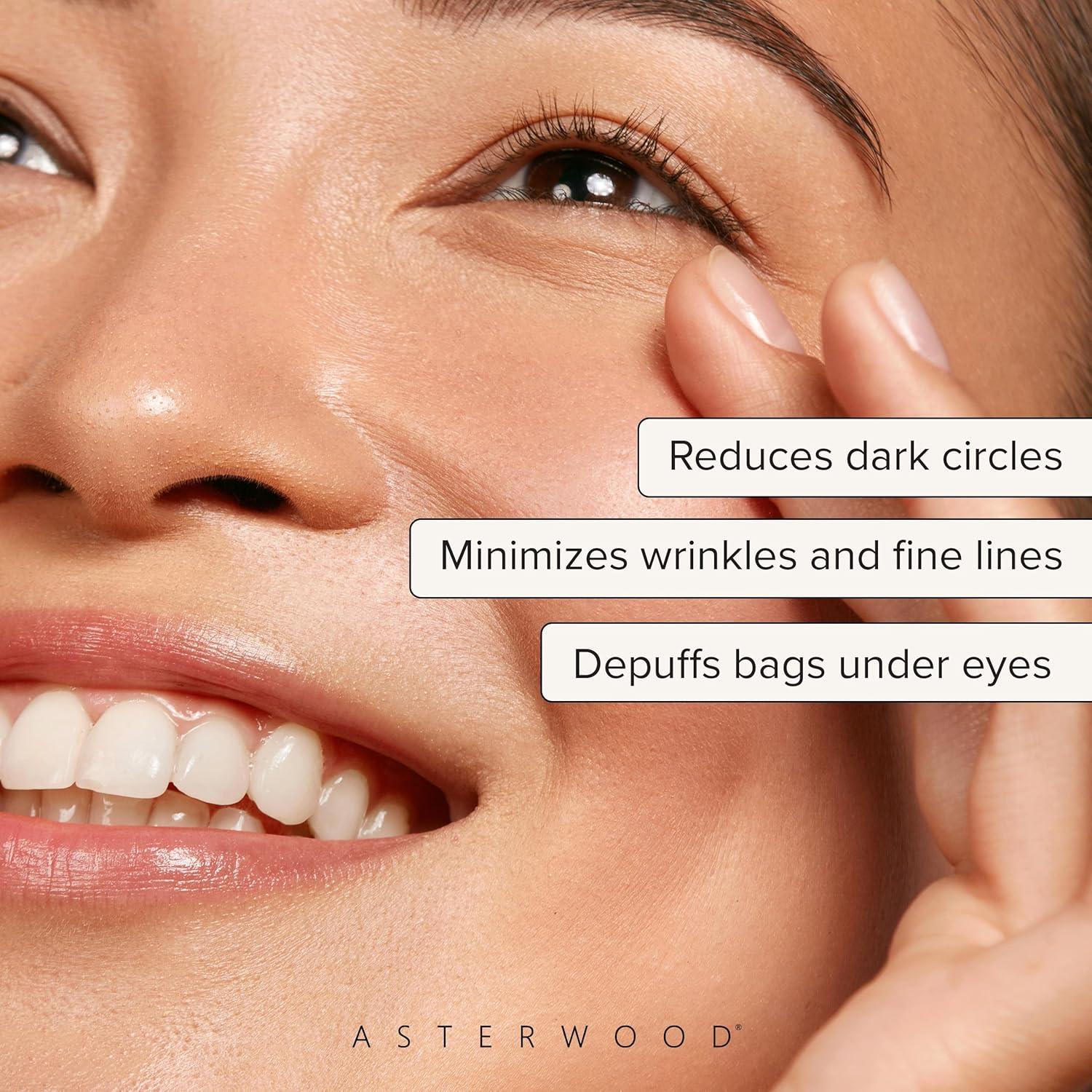 Suero para Ojos Asterwood 14.79 ml - Ácido Hialurónico y Cafeína