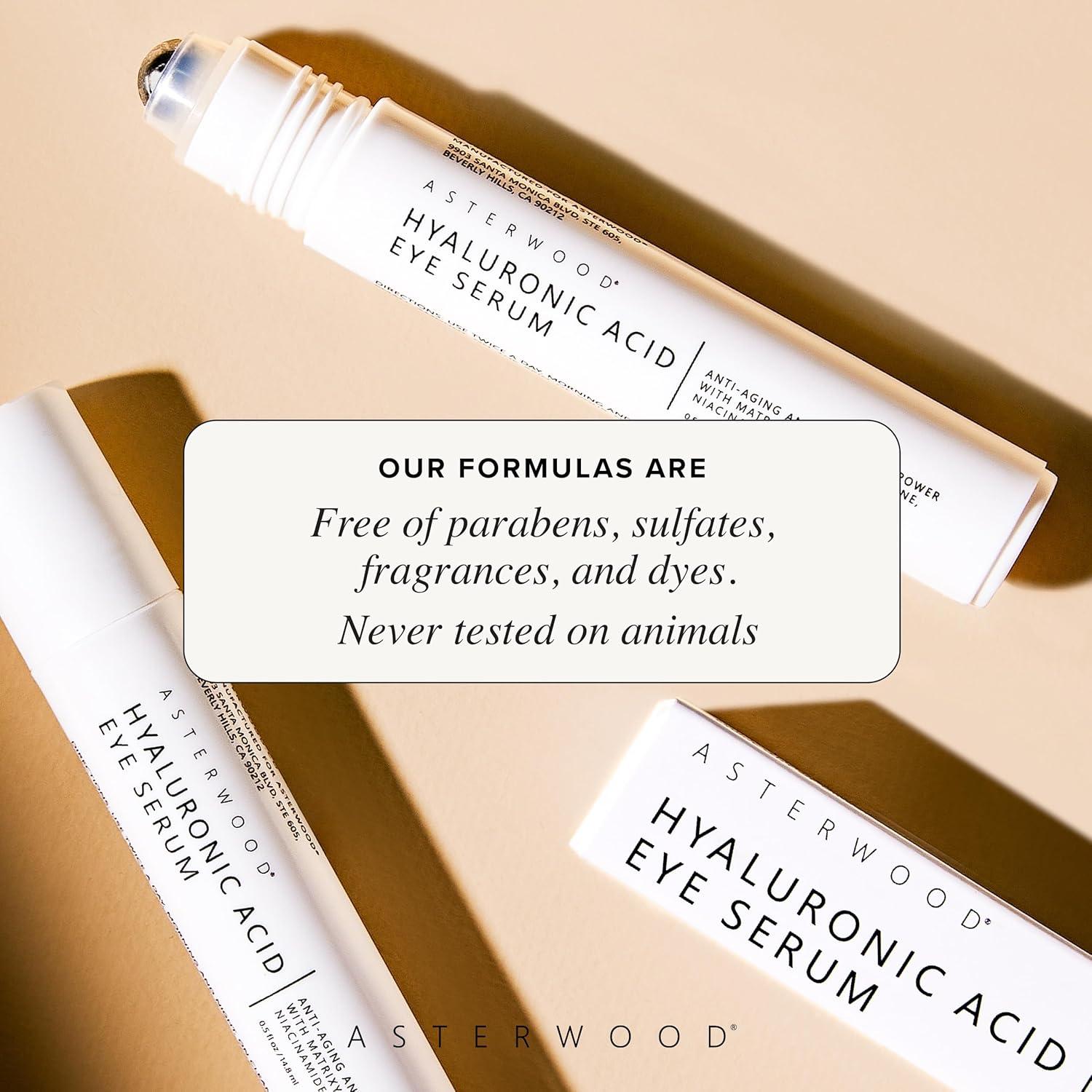 Suero para Ojos Asterwood 14.79 ml - Ácido Hialurónico y Cafeína