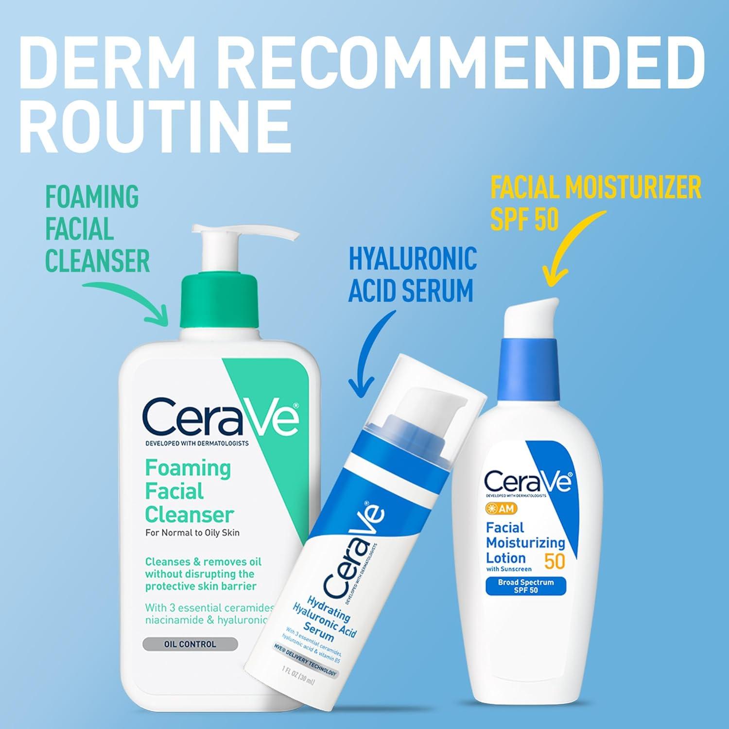 CeraVe Loción Hidratante Facial AM SPF 50 85g - No Graso