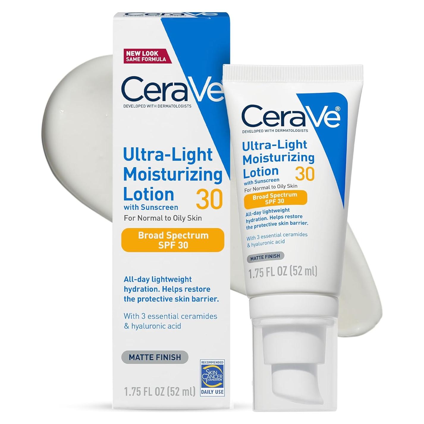 CeraVe Loción Hidratante Ultra Ligera SPF 30 82g
