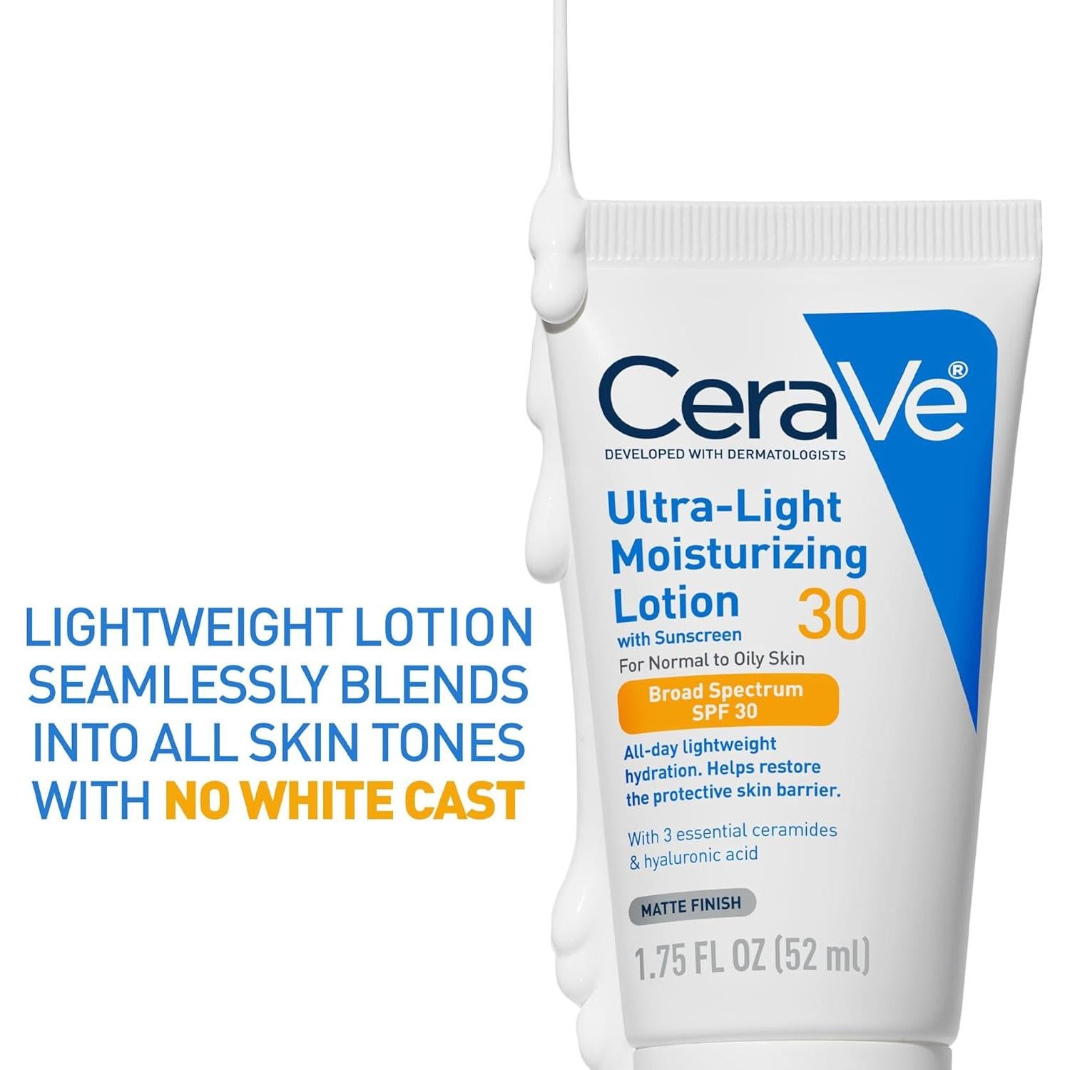 CeraVe Loción Hidratante Ultra Ligera SPF 30 82g