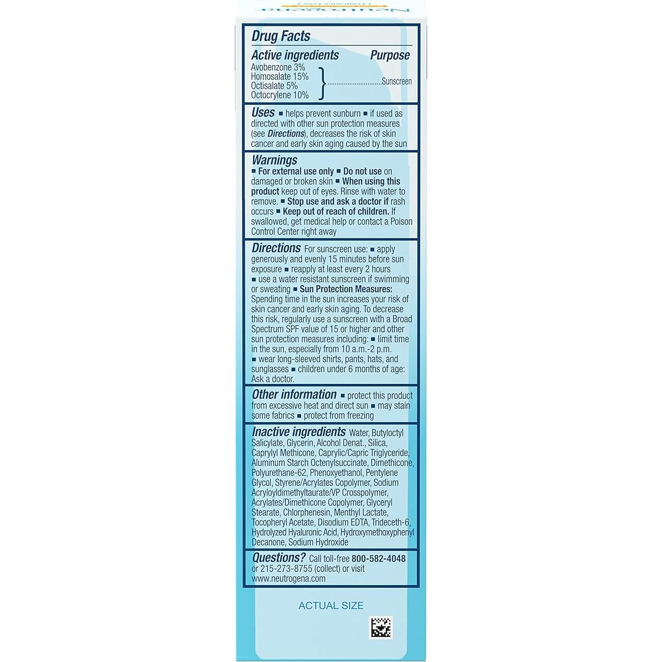 Neutrogena Hydro Boost Hidratante Facial SPF 50 50 ml