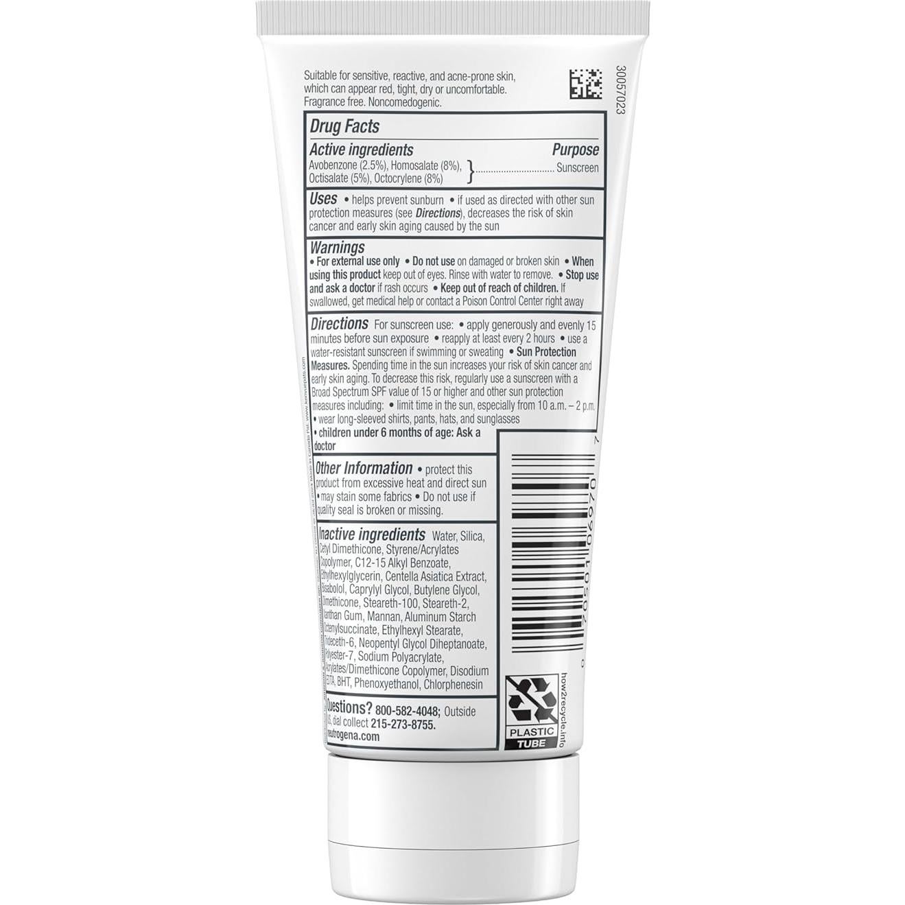 Hidratante Facial Neutrogena Ultra Gentle SPF 30 100 ml