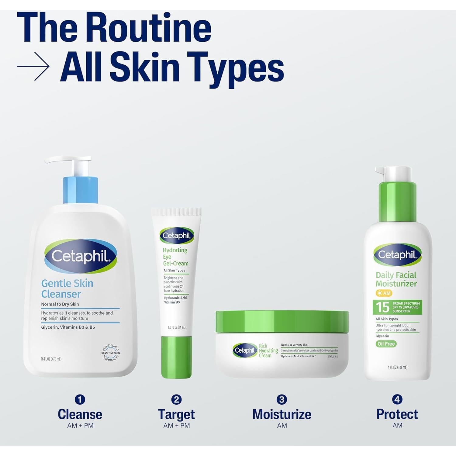 Hidratante Facial Diario Cetaphil SPF 15 226g Piel Sensible