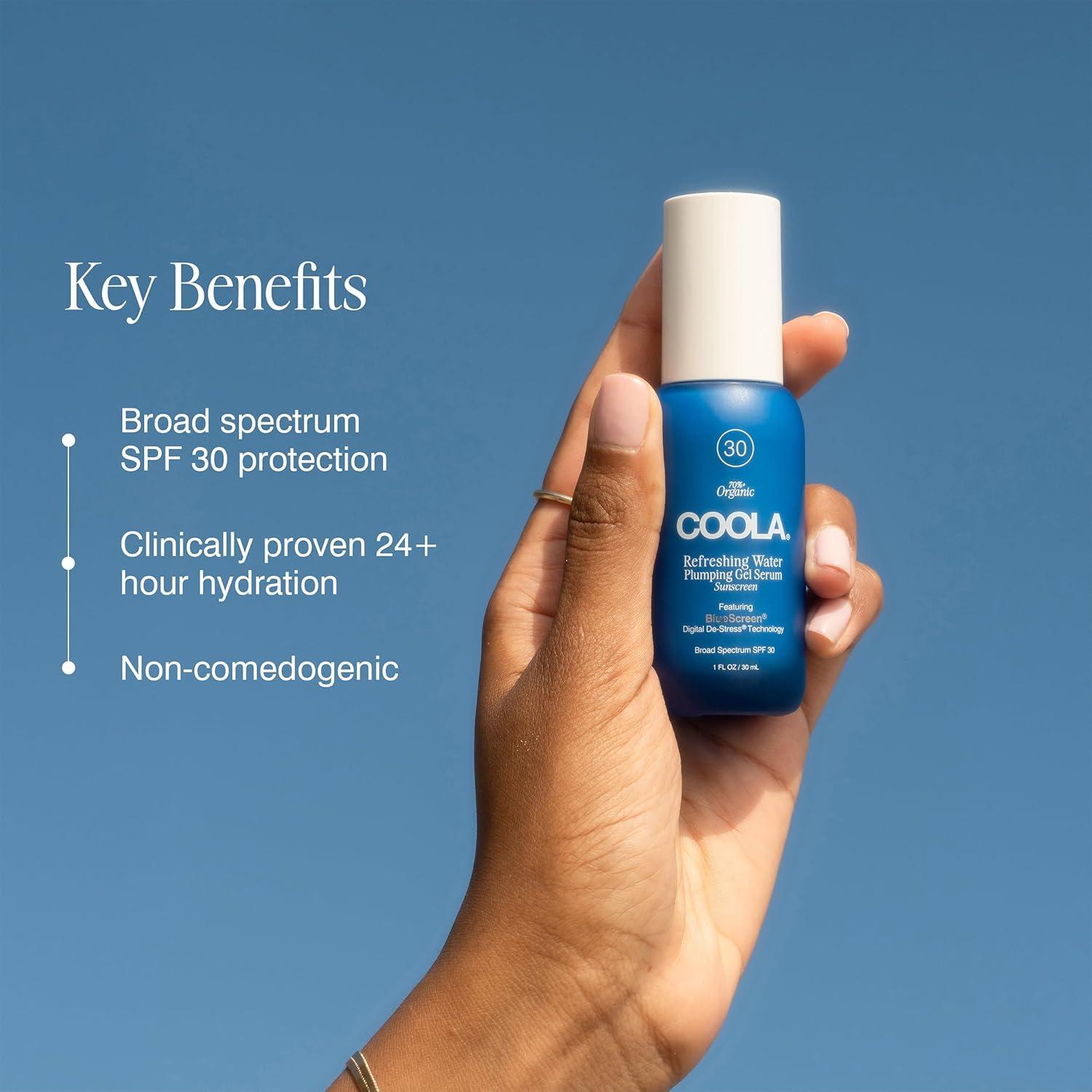 Gel Hidratante Refrescante COOLA SPF 30 con Ácido Hialurónico 30 ml
