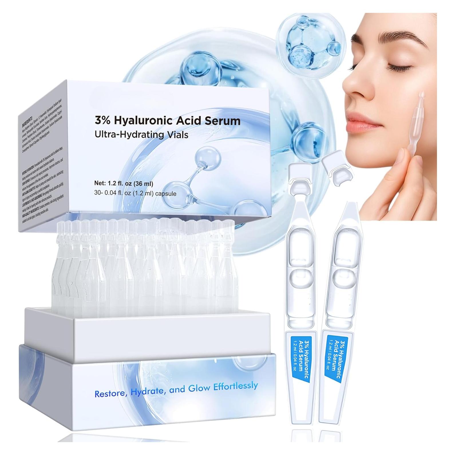 Suero Hidratante PHAAMESTIC 3% Ácido Hialurónico 30 Viales