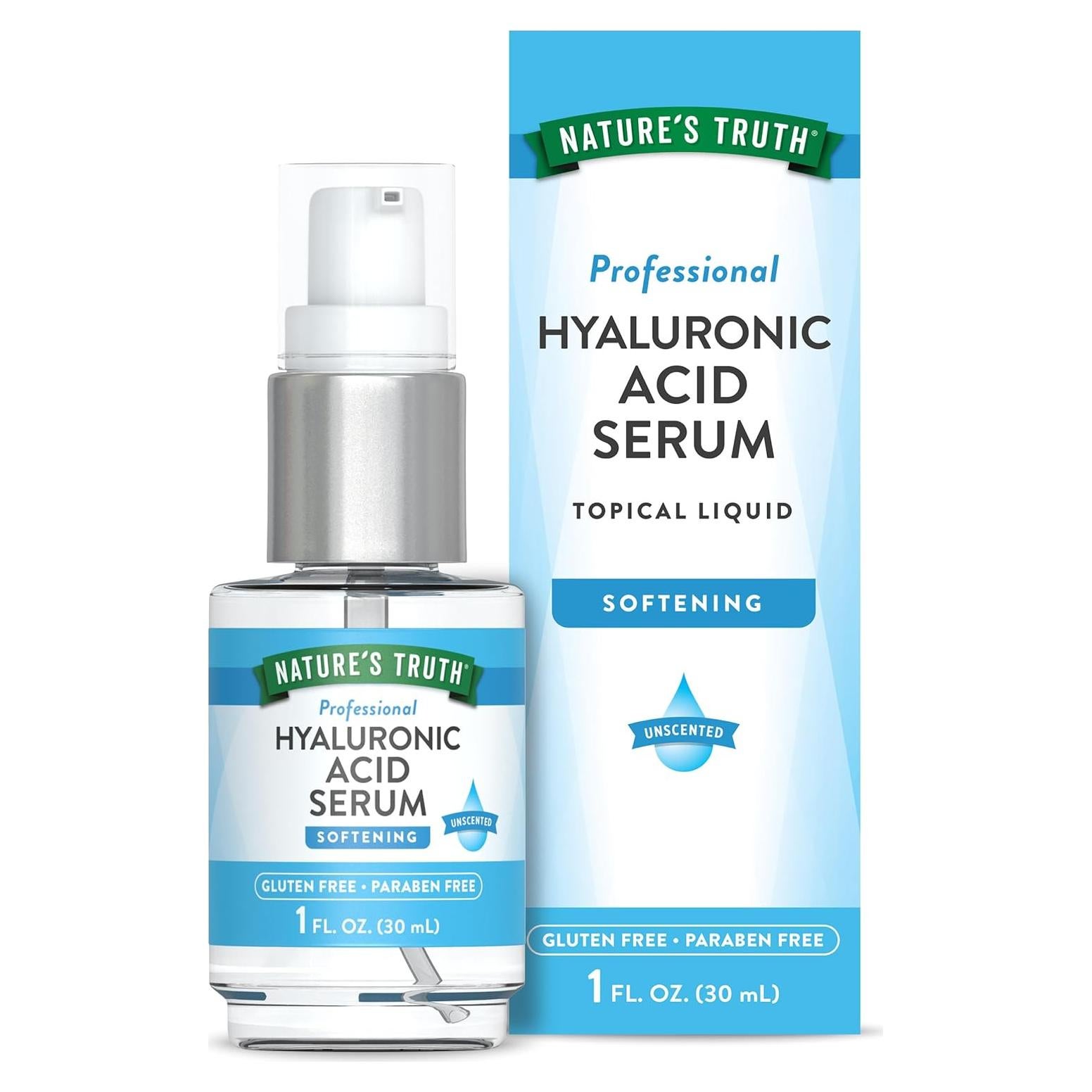 Suero de Ácido Hialurónico Nature's Truth 29.57 ml Hidratante