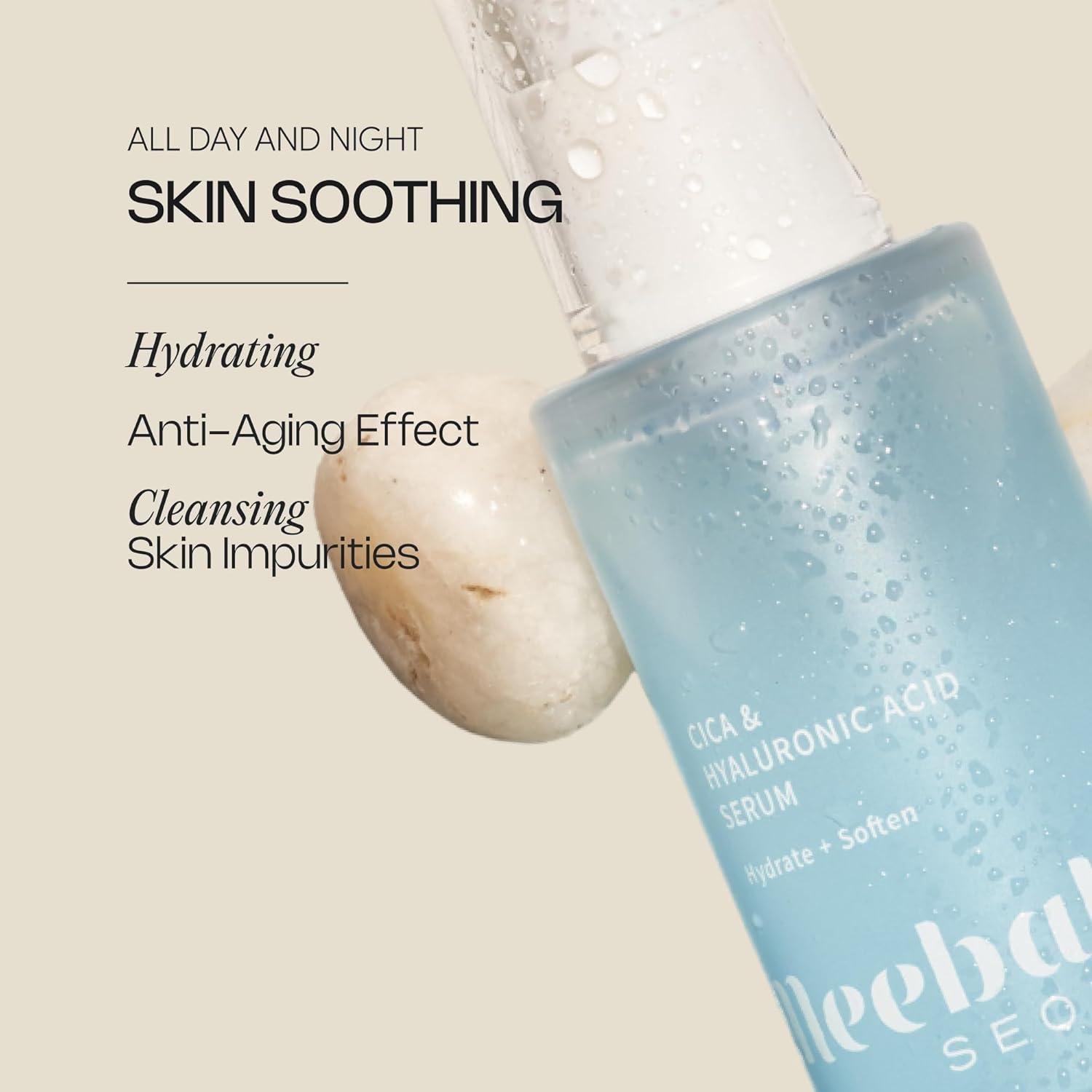 Suero Hidratante Meebak con Ácido Hialurónico y Vitamina C 100g