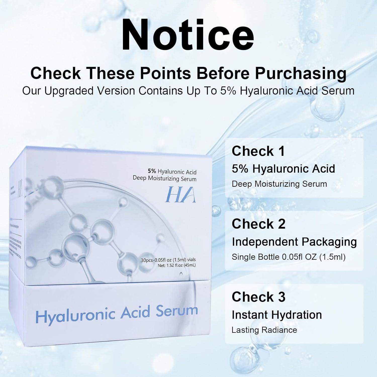 Suero Antienvejecimiento Ácido Hialurónico 5% SOYUB 30 Viales