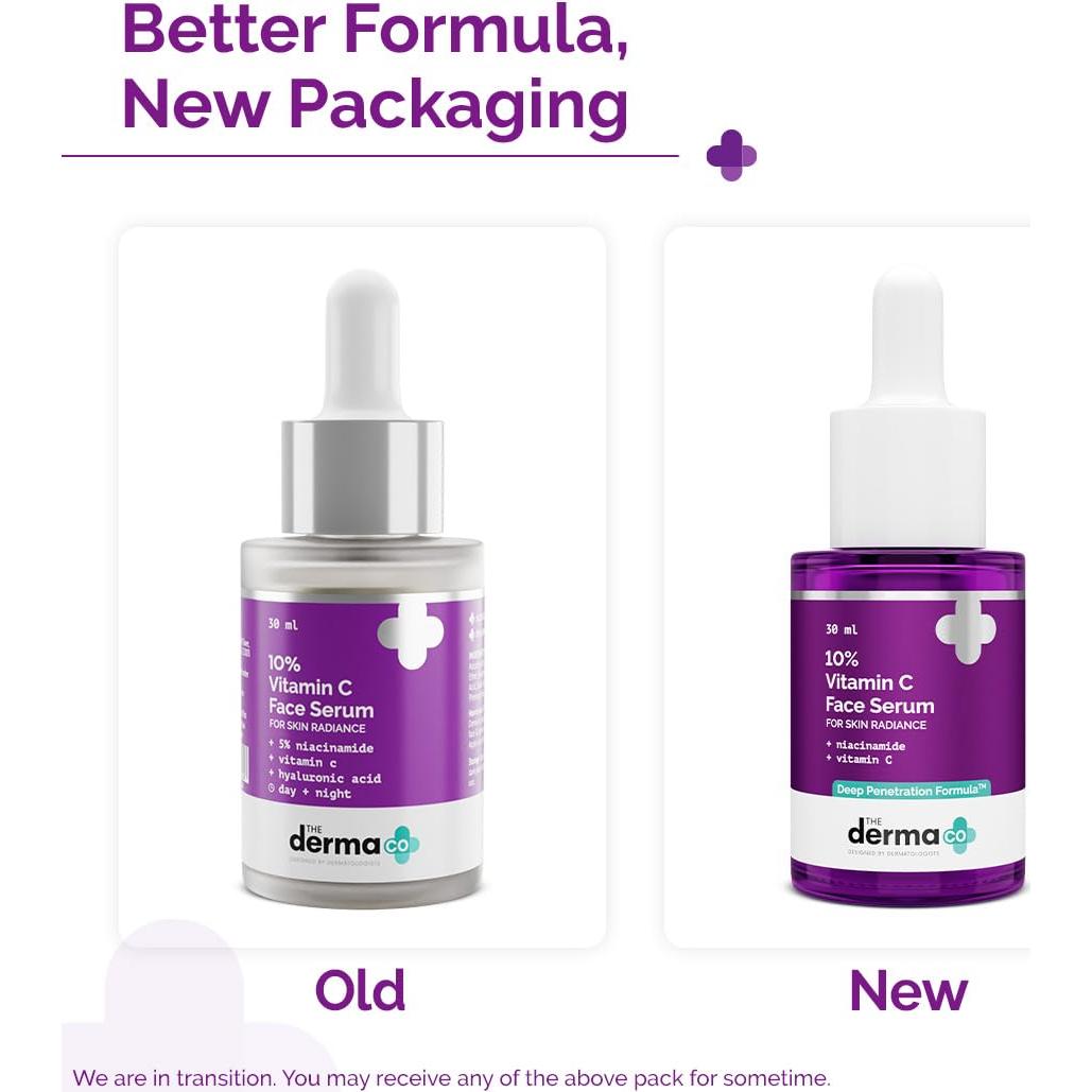 Suero Facial Vitamina C 10% The Derma Co 30ml Hidratante