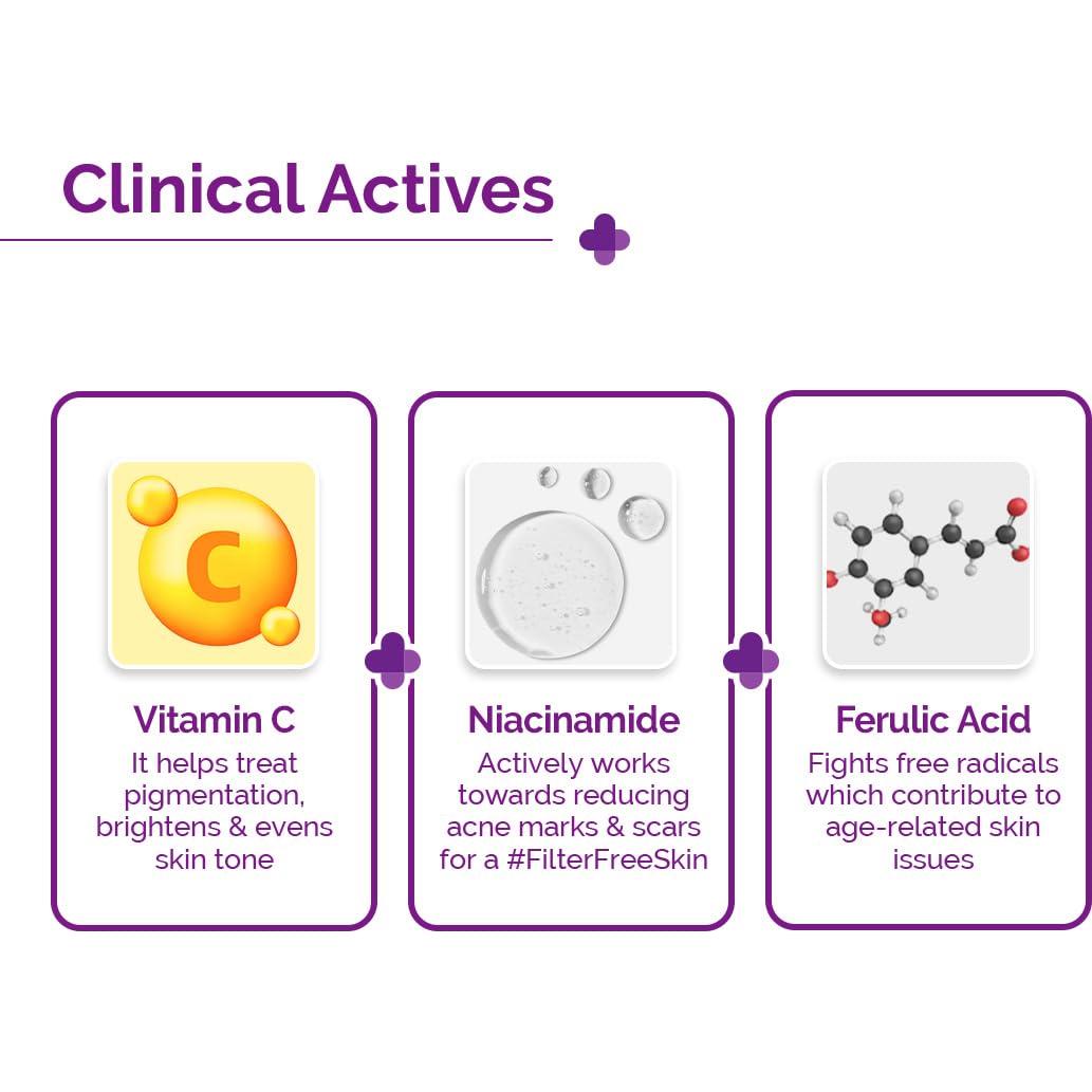 Suero Facial Vitamina C 10% The Derma Co 30ml Hidratante