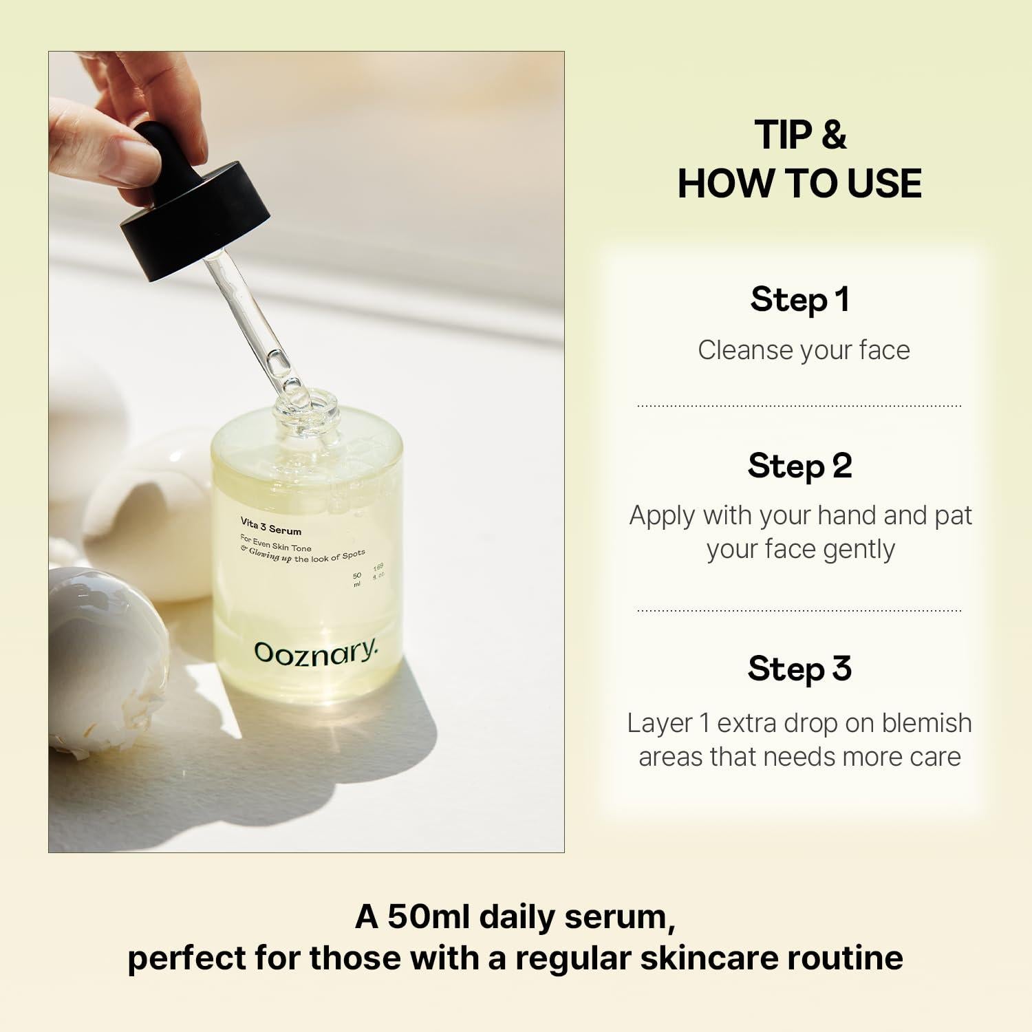 Suero Vita 3 Ooznary con Vitamina C y Niacinamida 50ml