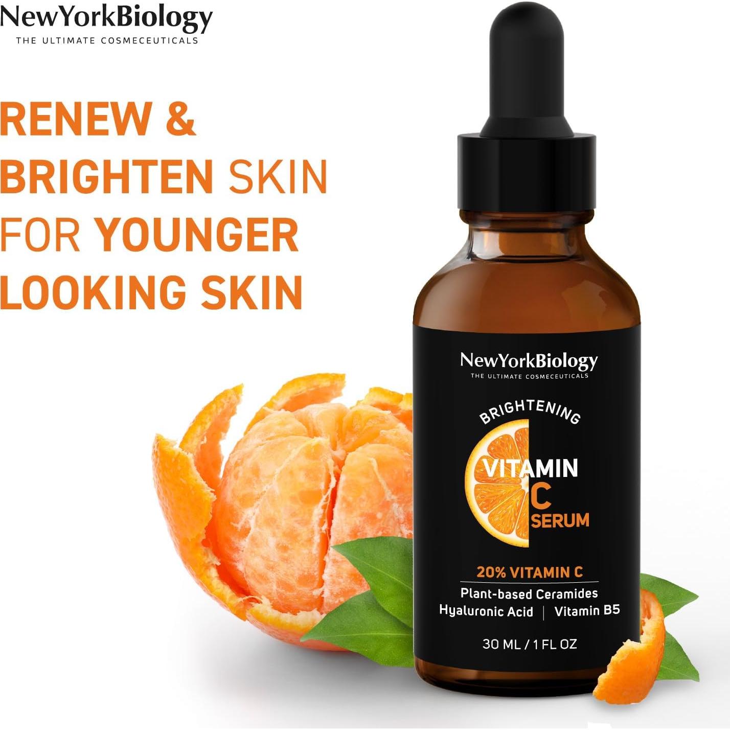 Suero de Vitamina C Nueva York Biology 29.57 ml - Hidratante Antienvejecimiento