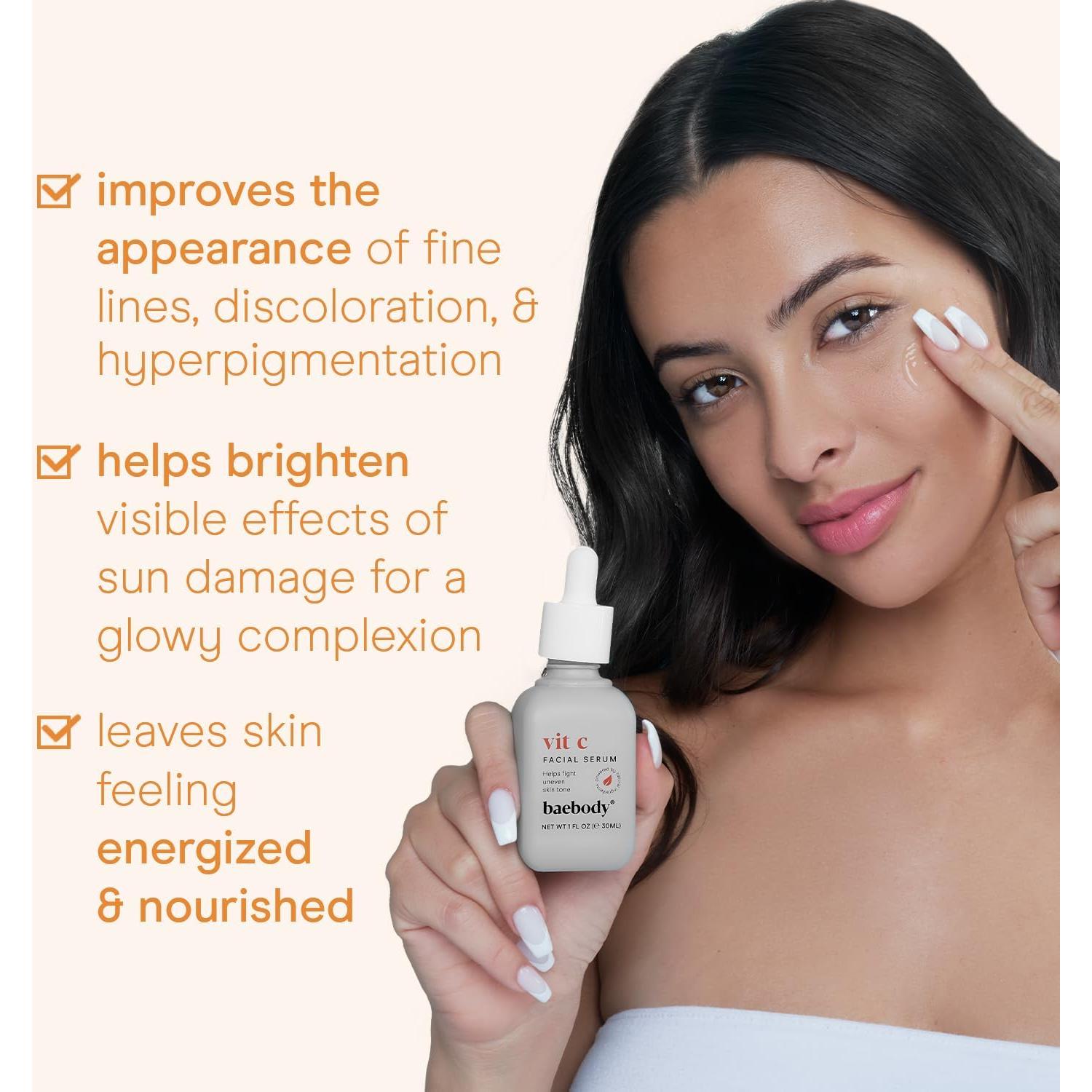 Suero Facial de Vitamina C Baebody 30 ml - Antienvejecimiento