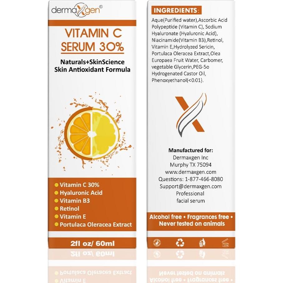 Suero Facial Vitamina C 30% Orgánico 60ml Antiarrugas