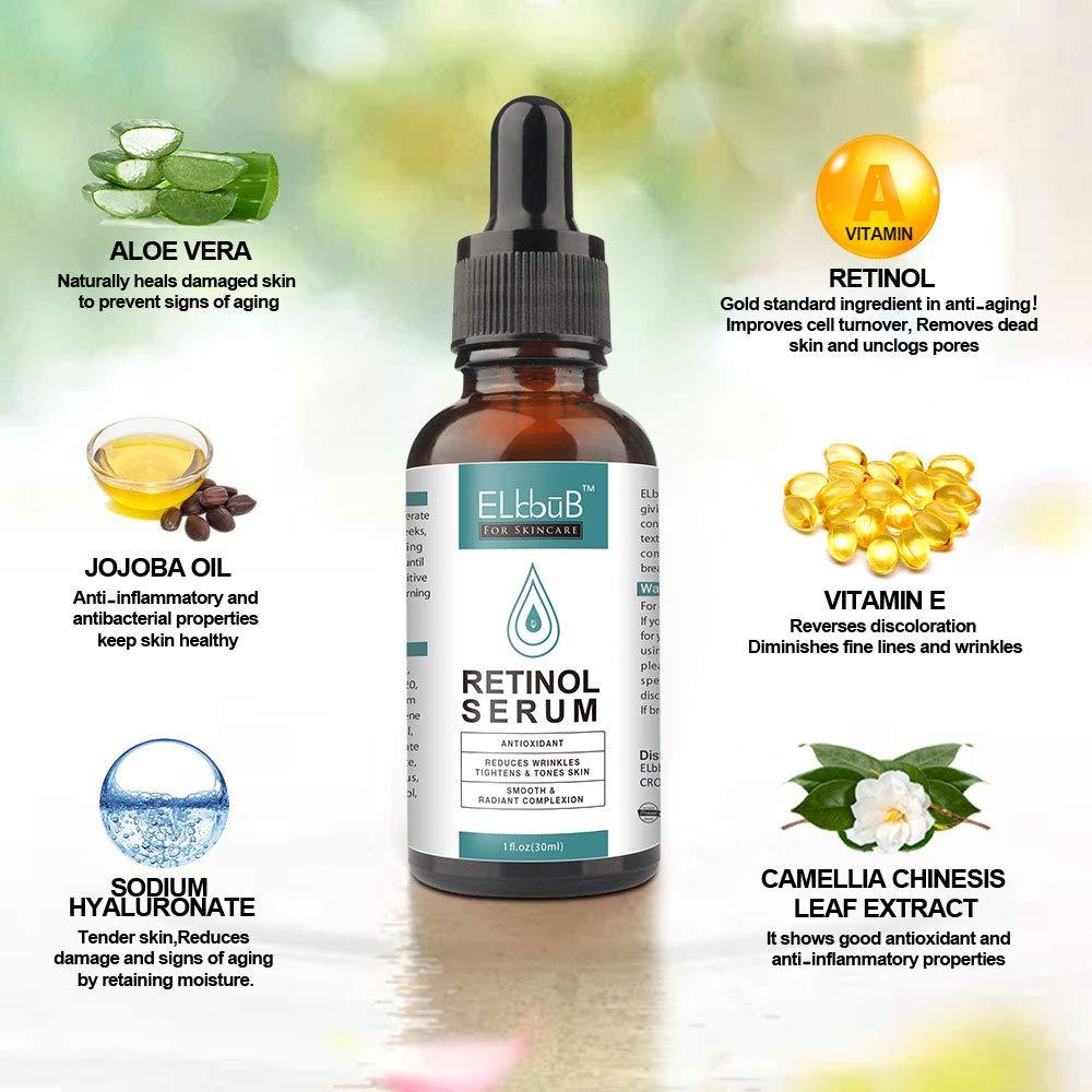 Suero Facial Anti Envejecimiento ELBBUB - Vitamina C y Retinol 30ml