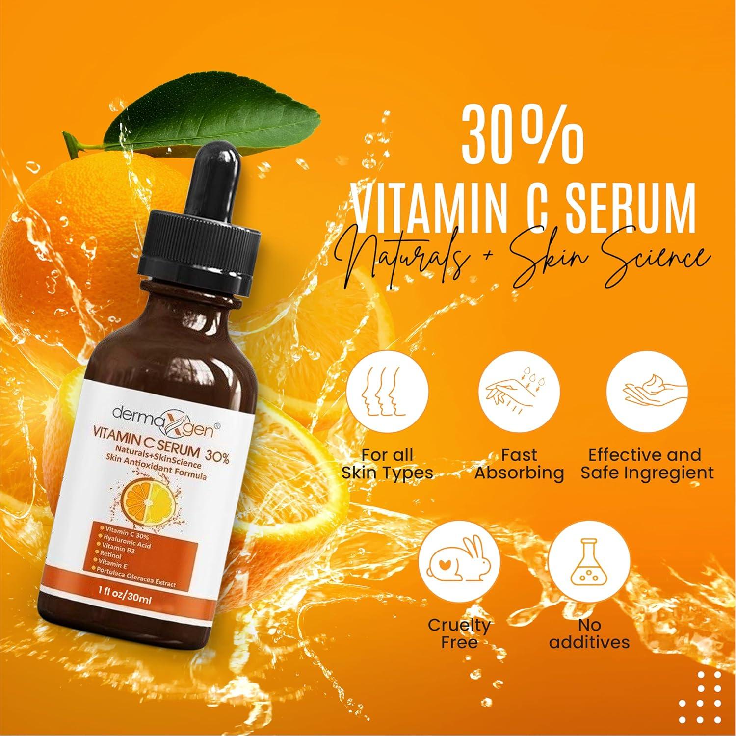 Suero de Vitamina C 30% Naturals+SkinScience 30ml Antienvejecimiento