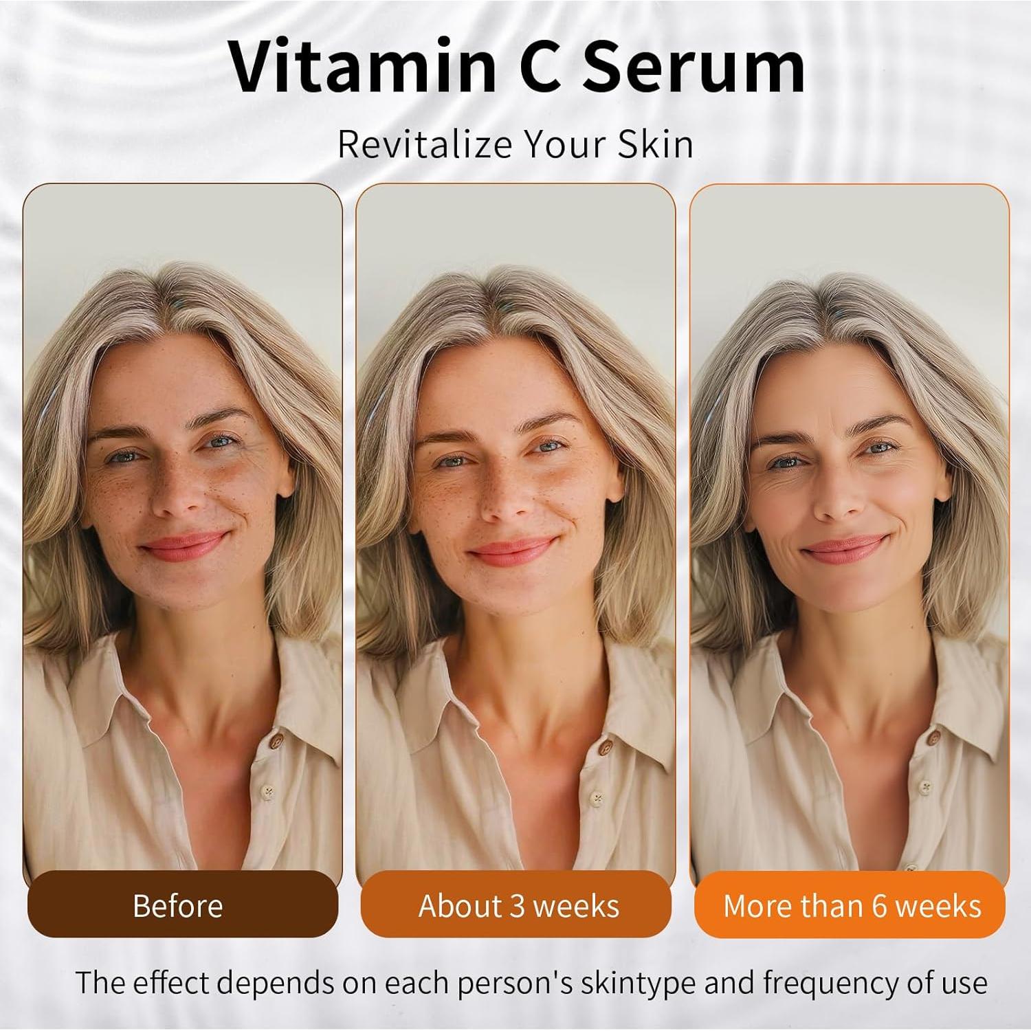 Suero Facial Antienvejecimiento TUJHG 50 ml - Vitamina C y Retinol