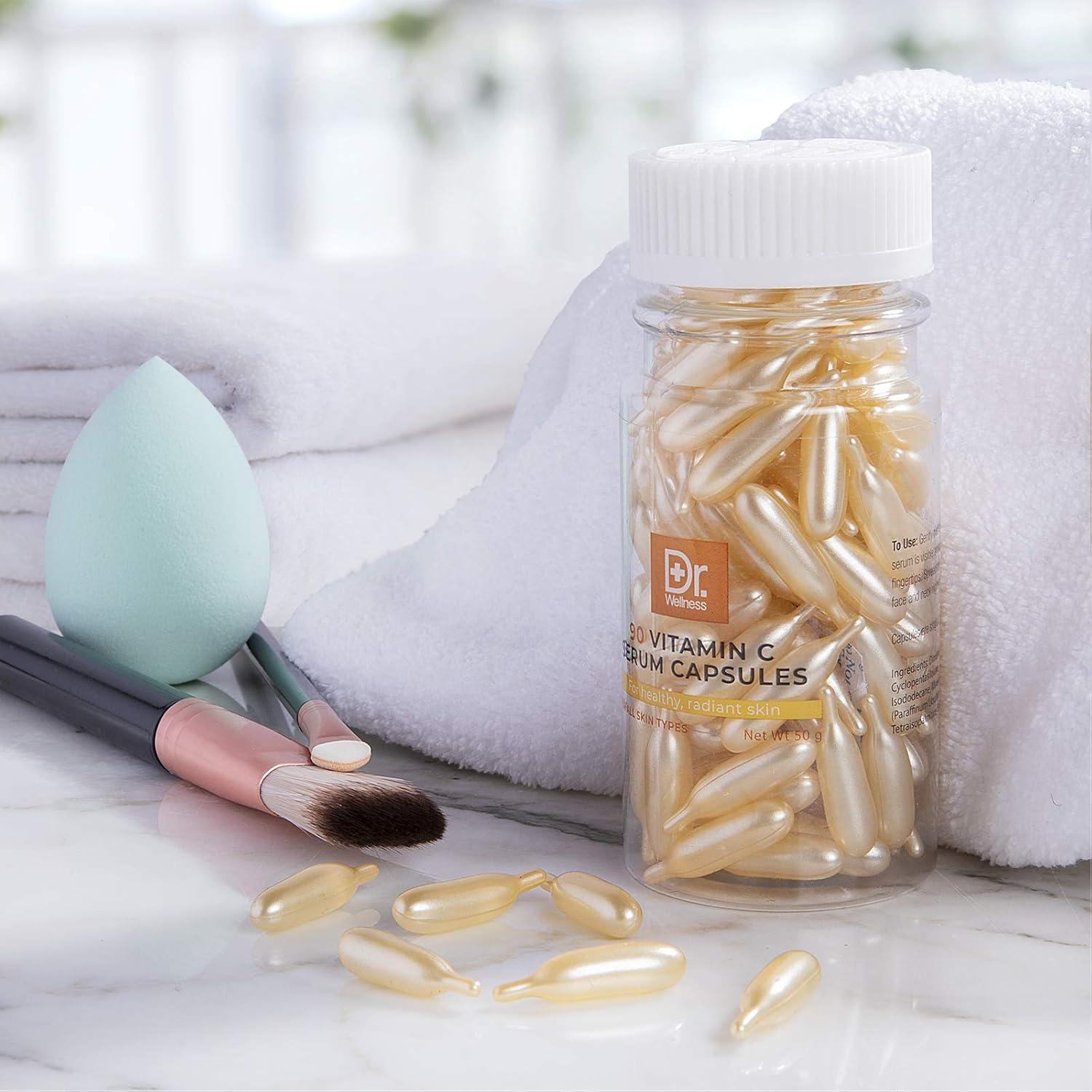 Cápsulas de Suero Hidratante Dr. Wellness con Vitamina C - 90 Unidades