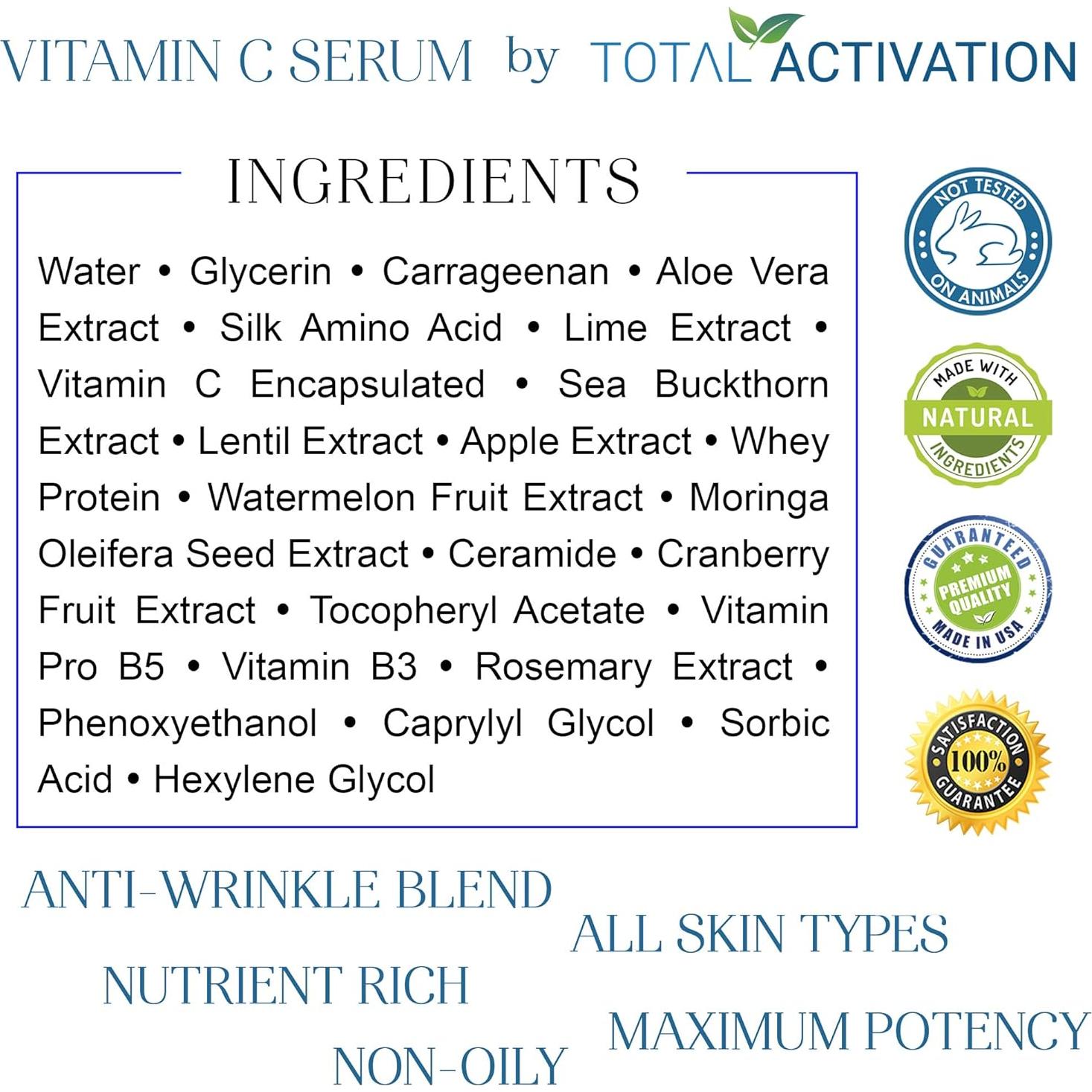 Suero de Vitamina C Total Activation 60 ml Antioxidante Hidratante