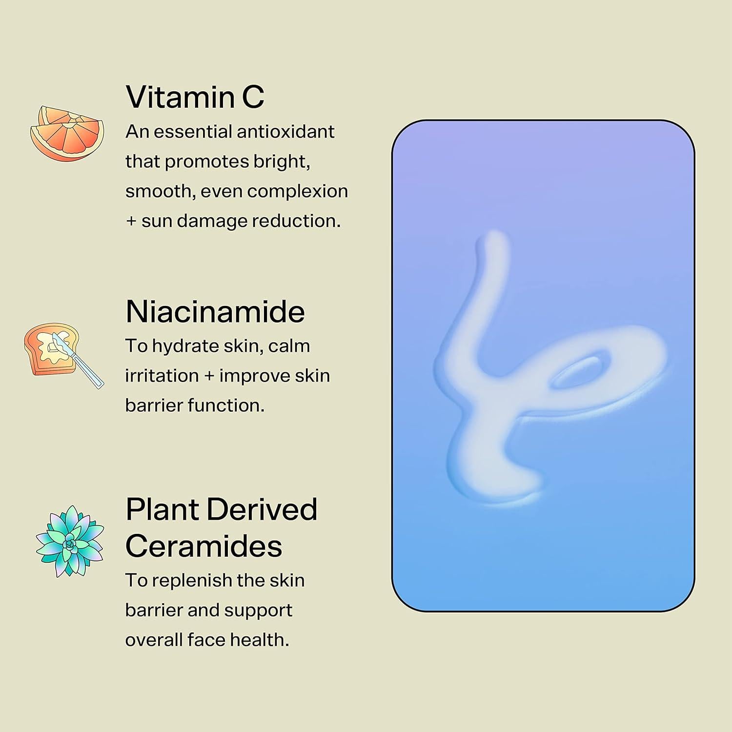 Suero Facial Vitamina C Bubble Skincare 30ml - Hidratante con Niacinamida y Ceramidas