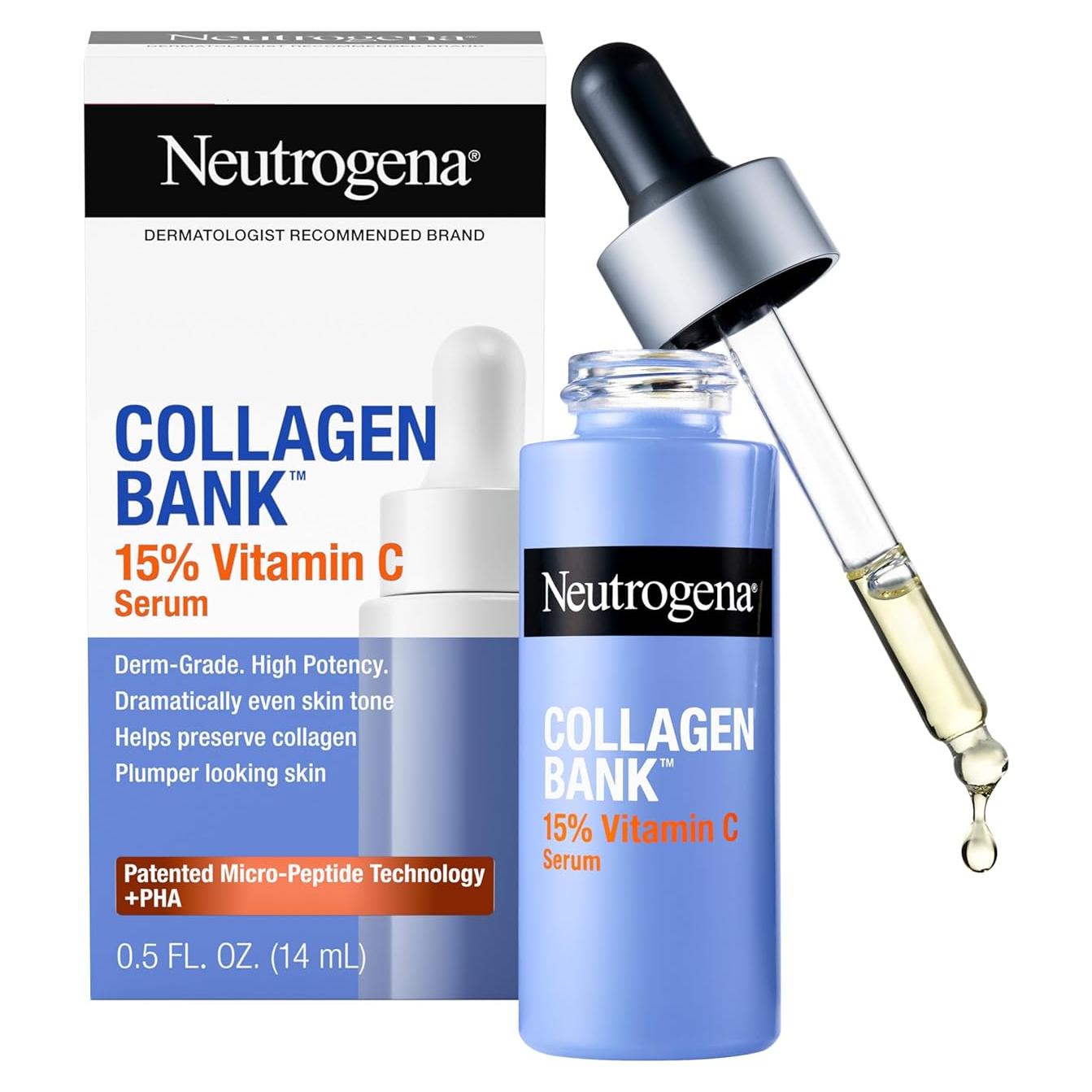 Suero Facial Neutrogena Collagen Bank 15% Vitamina C 14.79 ml