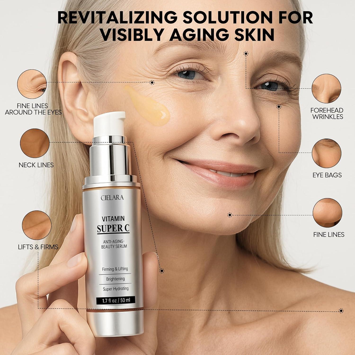 Suero de Vitamina C CIELARA 50 ml - Anti Envejecimiento 20%