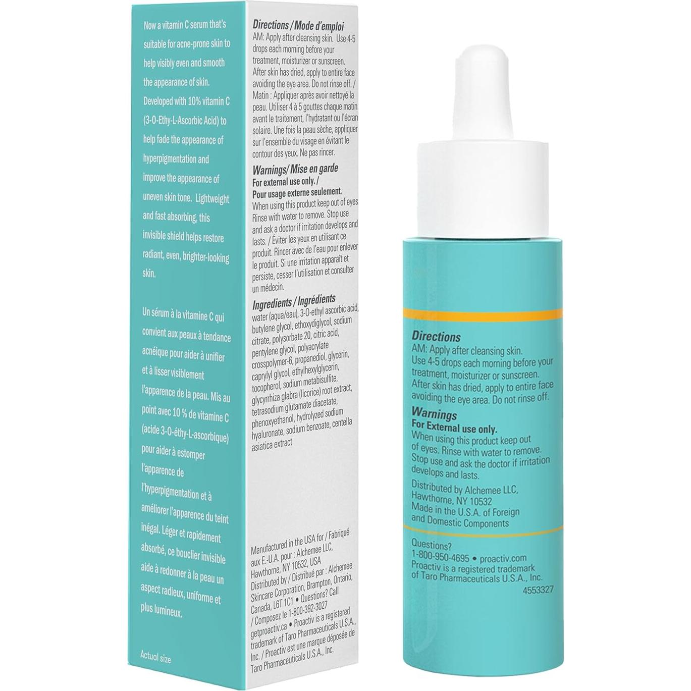 Suero de Vitamina C 10% Proactiv para Piel con Acné