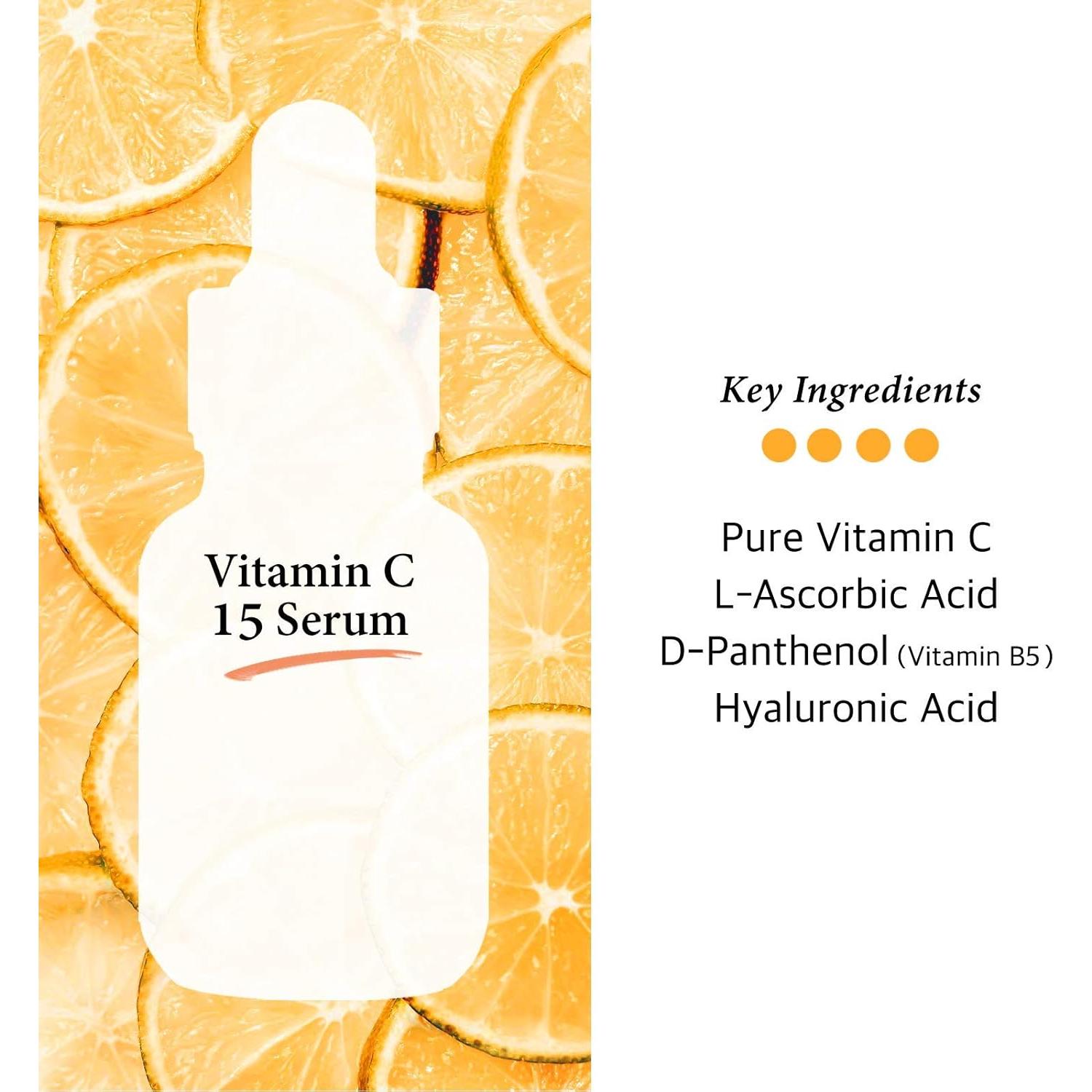 Suero Facial Iluminador Vitamina C 15% Arbutina 30ml