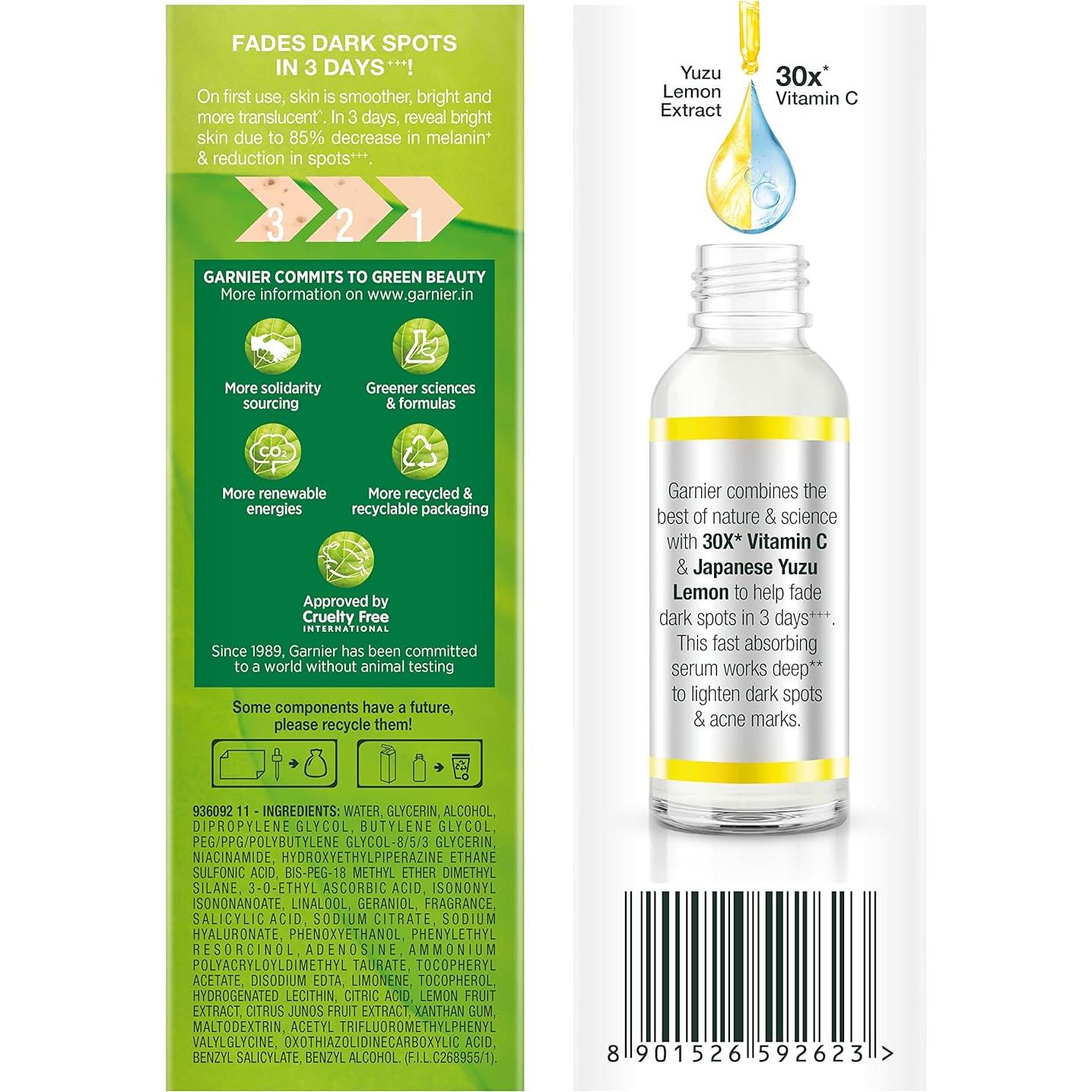 Sérum Facial Booster Vitamina C Garnier Bright Complete 30ml