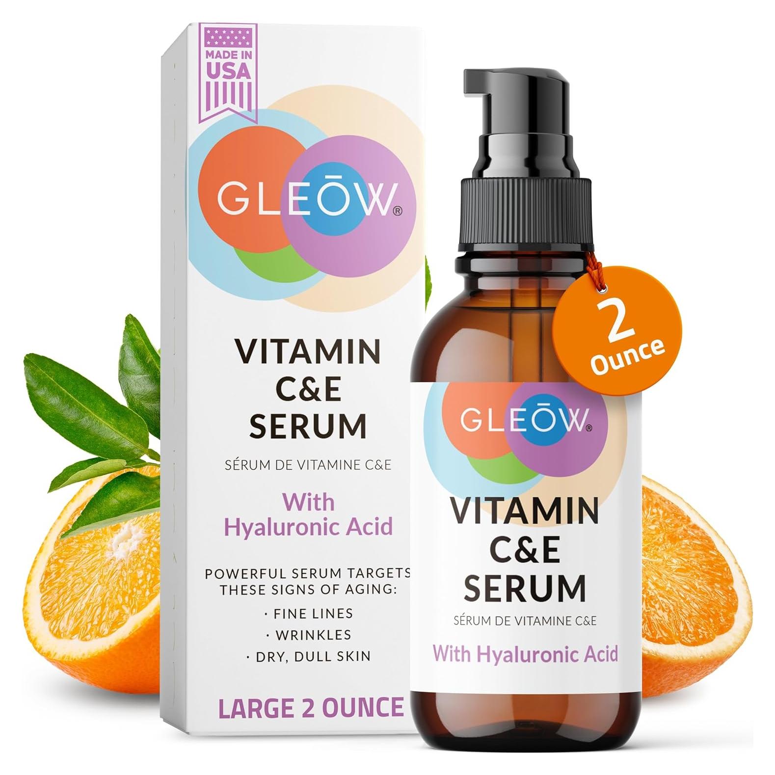 Suero Facial GLEOW Vitamina C y Ácido Hialurónico 56.7ml