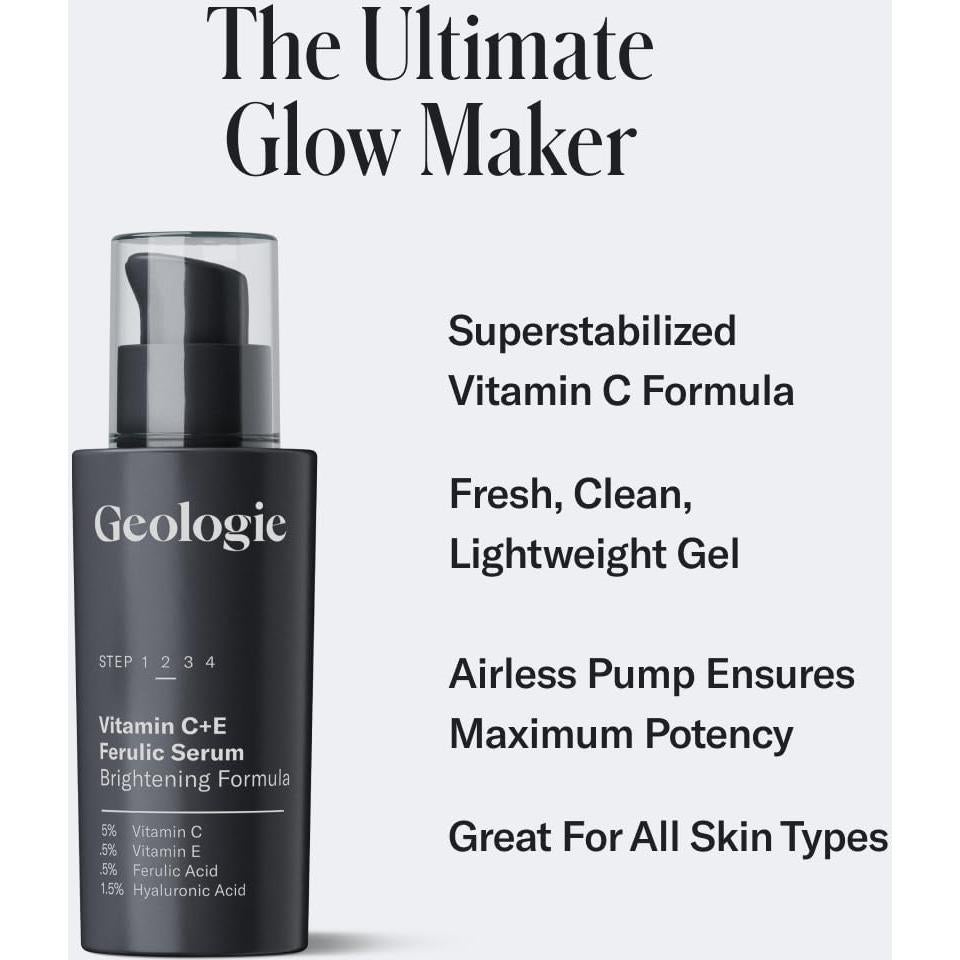 Suero Facial Geologie 30ml - Ácido Ferúlico y Vitamina C+E