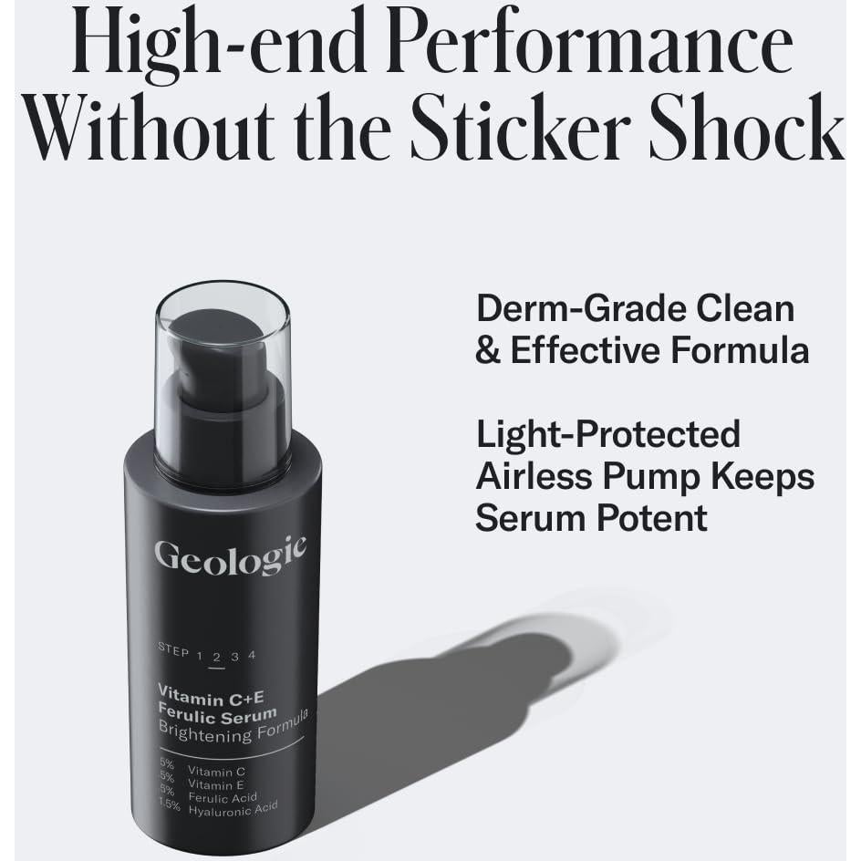 Suero Facial Geologie 30ml - Ácido Ferúlico y Vitamina C+E