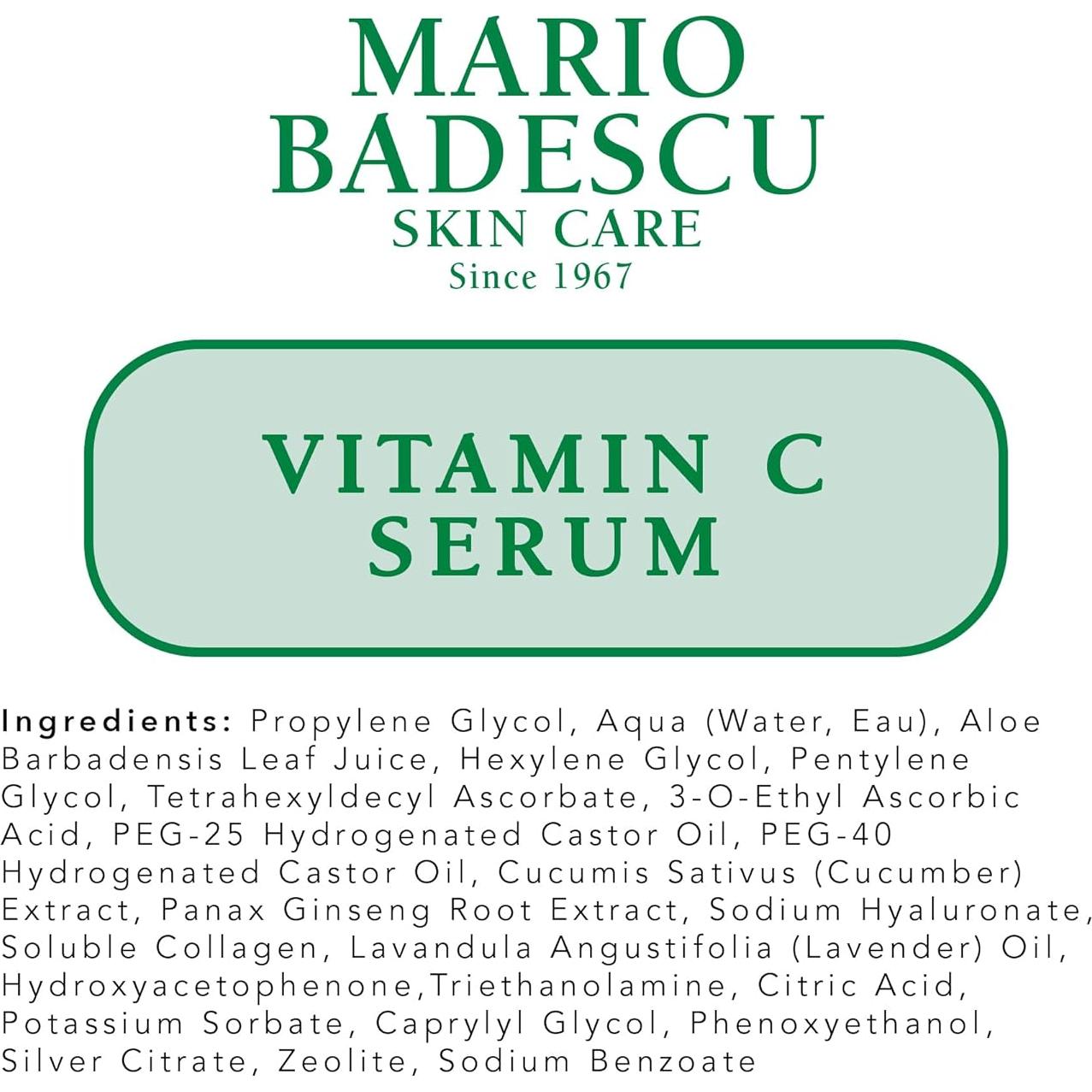 Suero de Vitamina C Mario Badescu 29.57 ml Anti-Envejecimiento