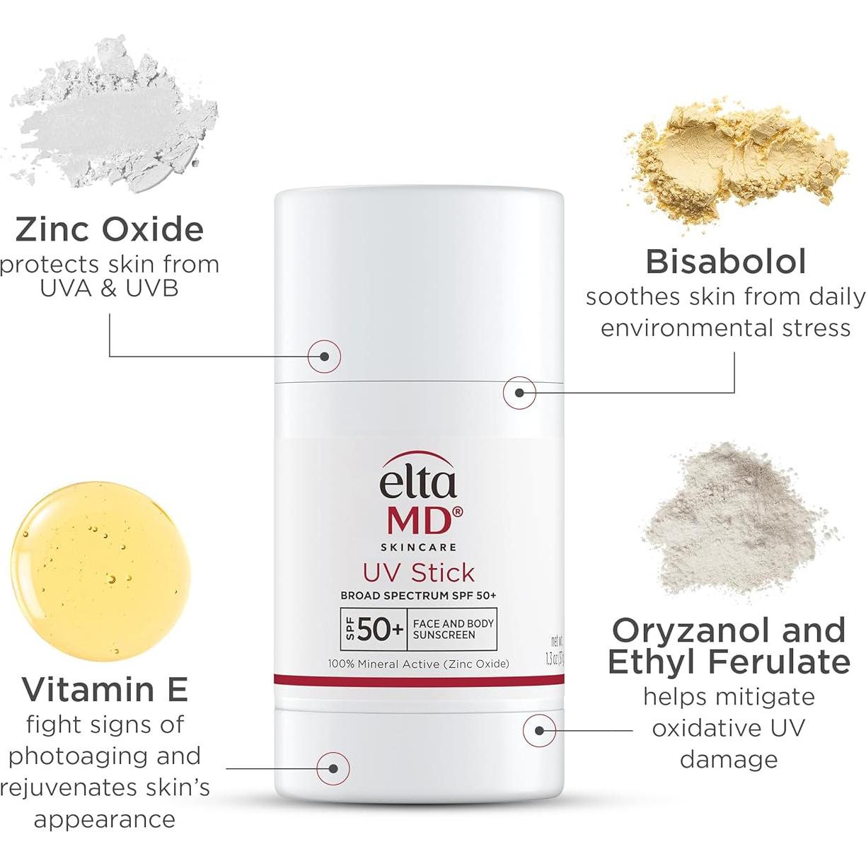 EltaMD UV Stick Protector Solar Mineral SPF 50+ Piel Sensible