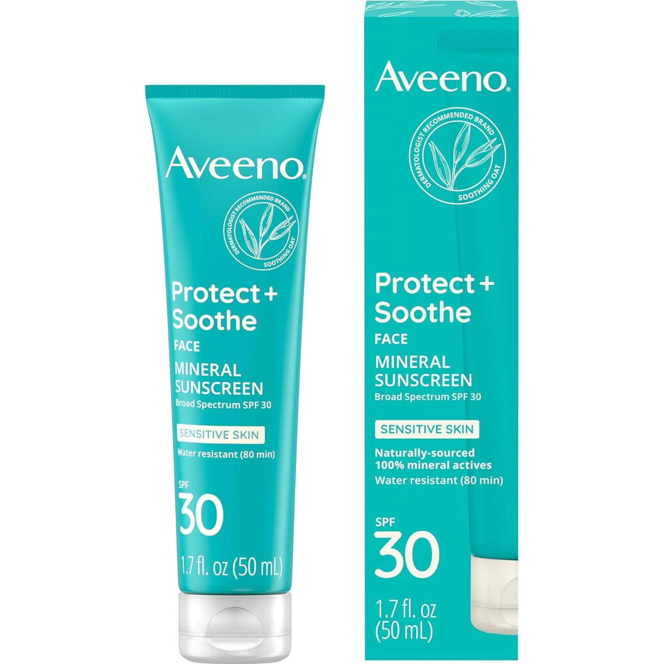Aveeno Proteger + Calmar Protector Solar Facial SPF 30 50 ml