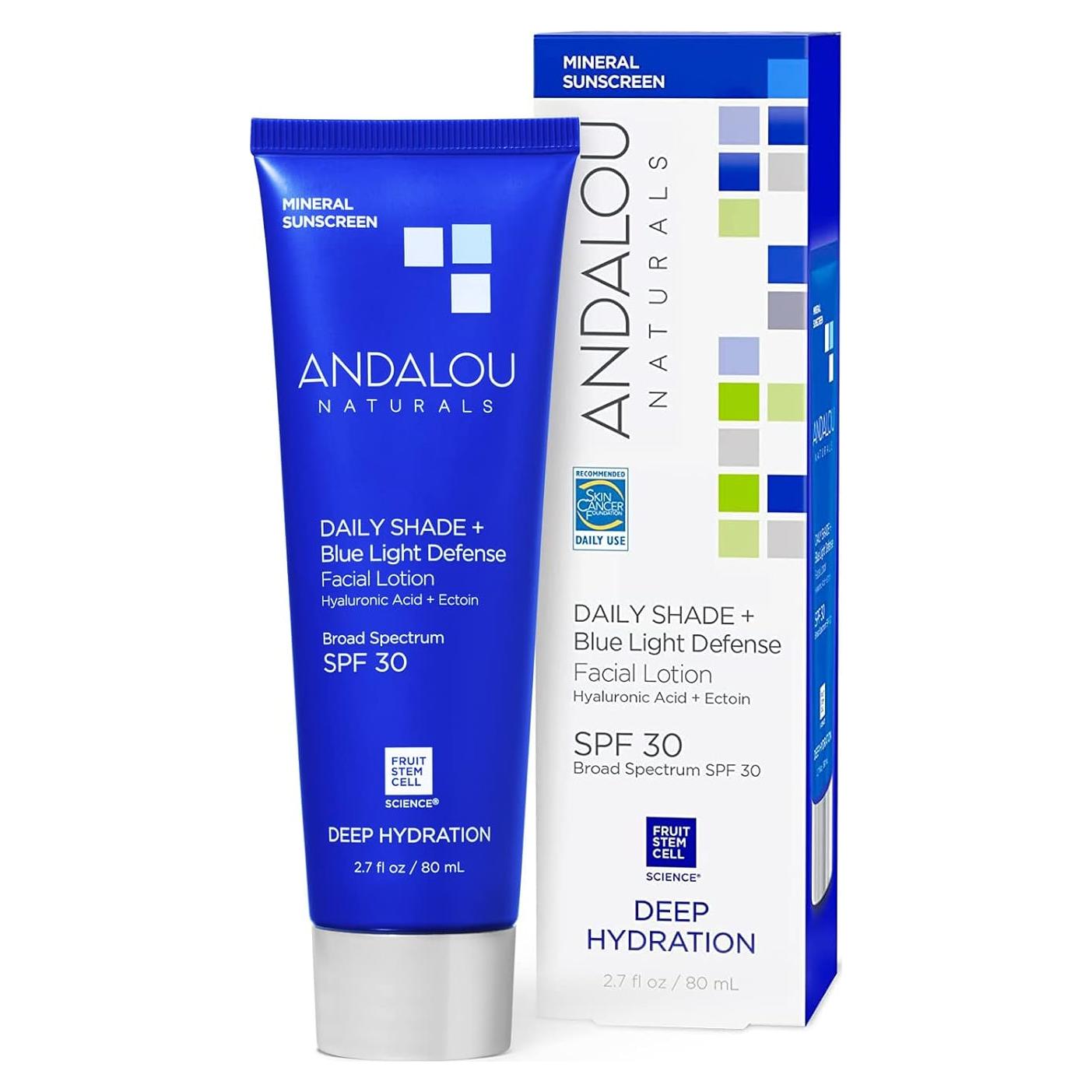 Protector Solar Facial Andalou Naturals SPF 30 80 ml