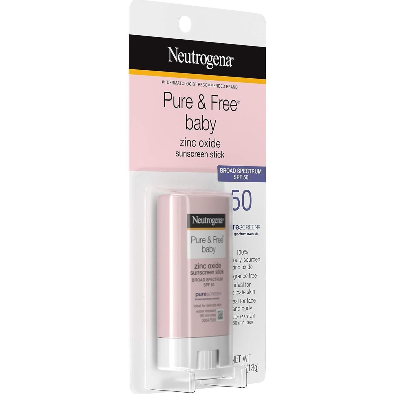Protector Solar Mineral Neutrogena Bebés SPF 50 Barra 13.34 g