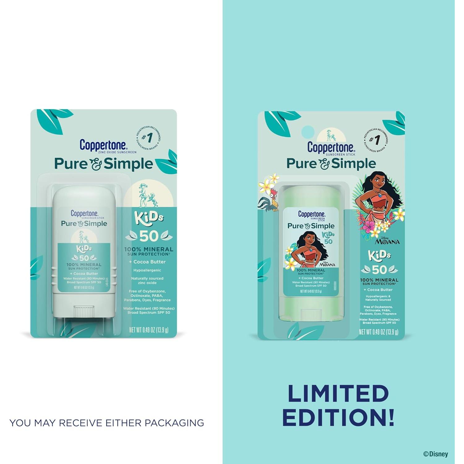 Protector Solar Coppertone Niños Stick Disney Moana SPF 50 13.9g
