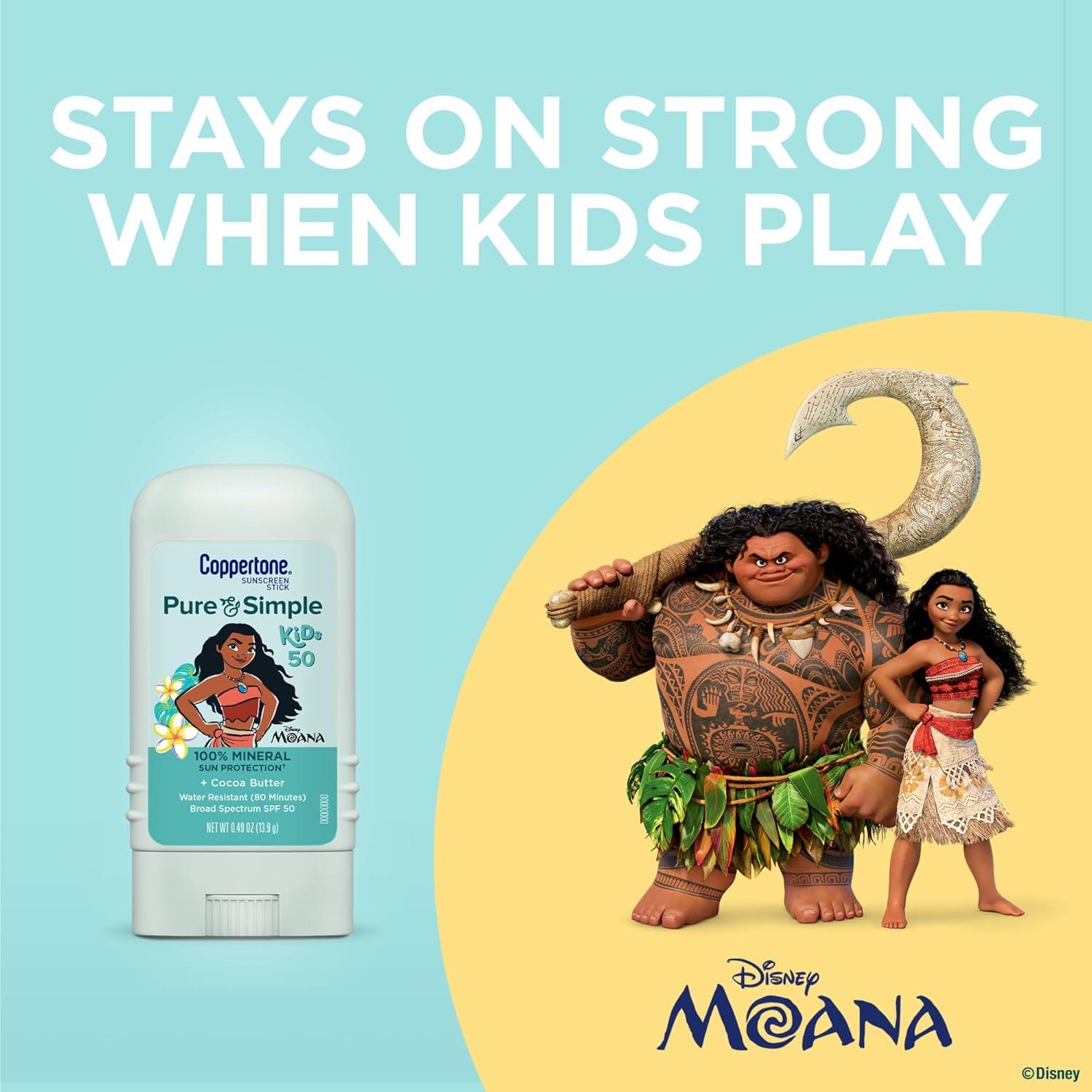 Protector Solar Coppertone Niños Stick Disney Moana SPF 50 13.9g