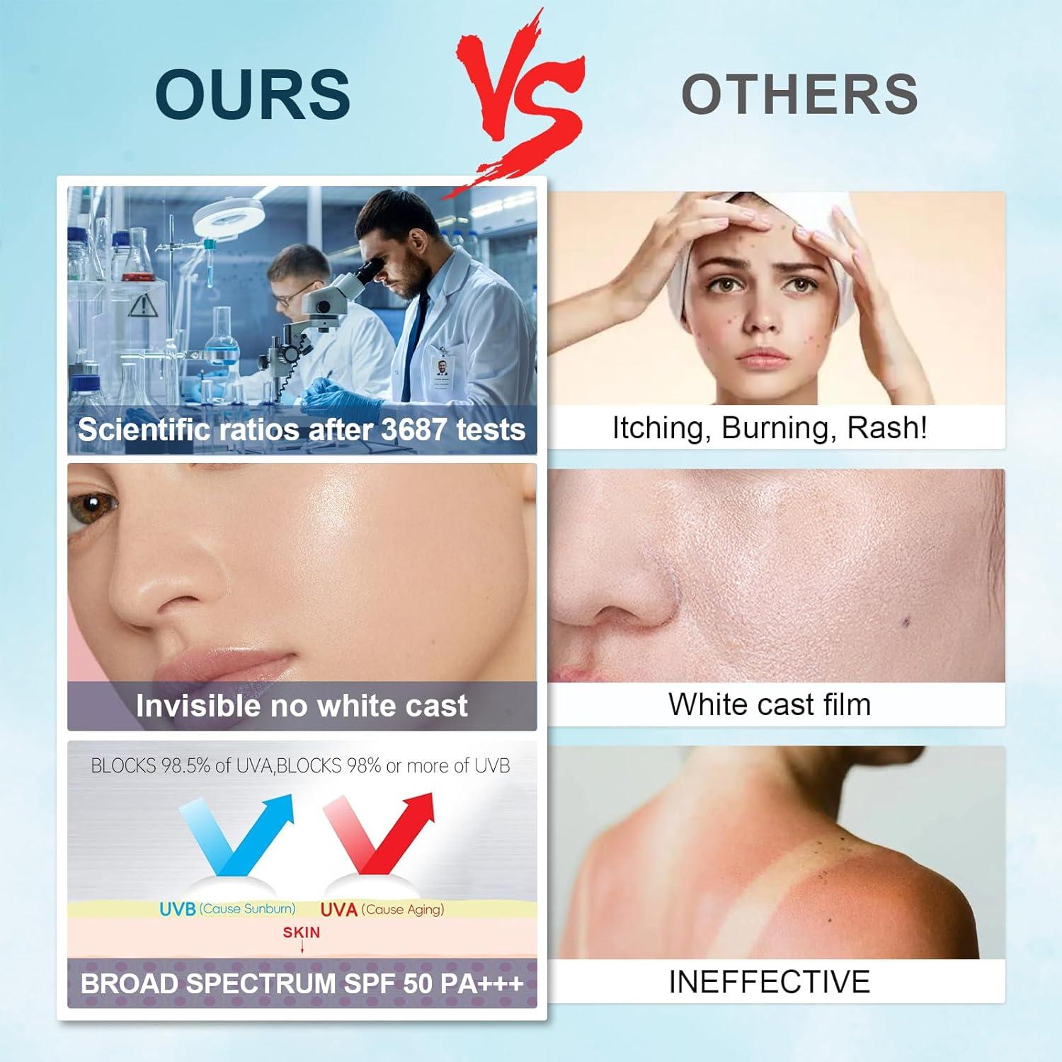 Protector Solar Facial Mineral VGO SPF 50, 50 ml, No Comedogénico