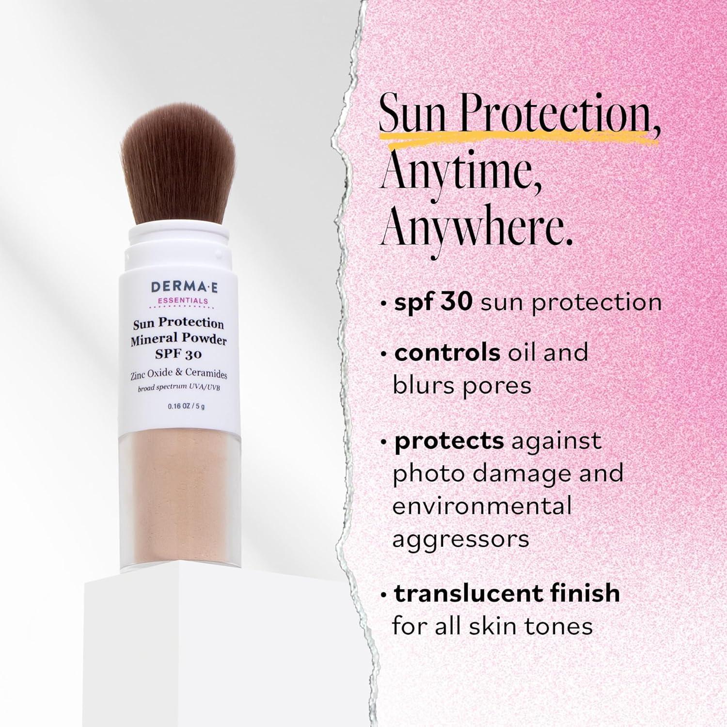 Protector Solar Mineral DERMA E SPF 30 en Polvo 4.5 g