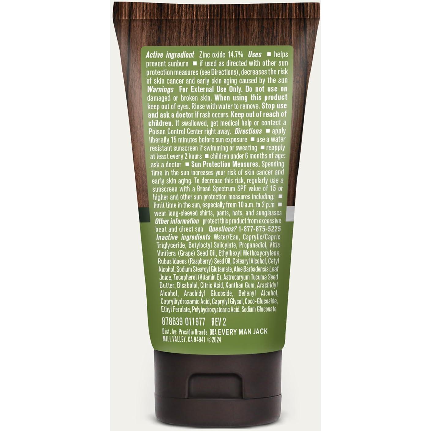 Loción Mineral Facial Every Man Jack SPF 30 - 2 Paquete