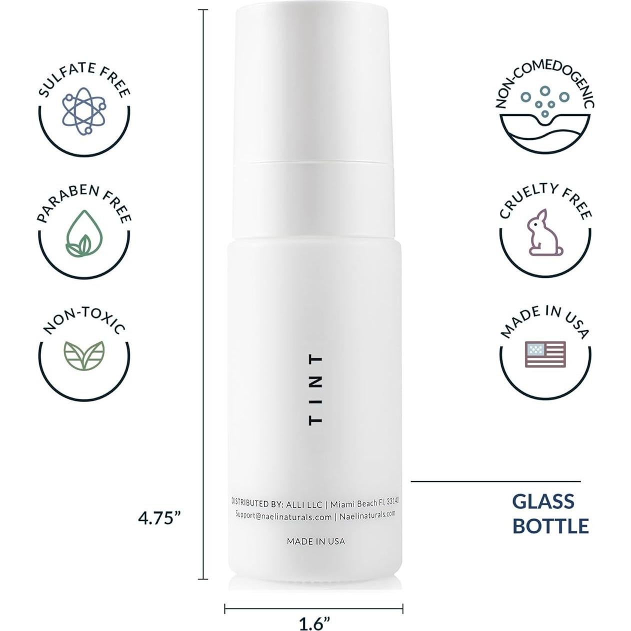 Hidratante Tinte Facial NAELI SPF 50 - 39.4 g, Universal