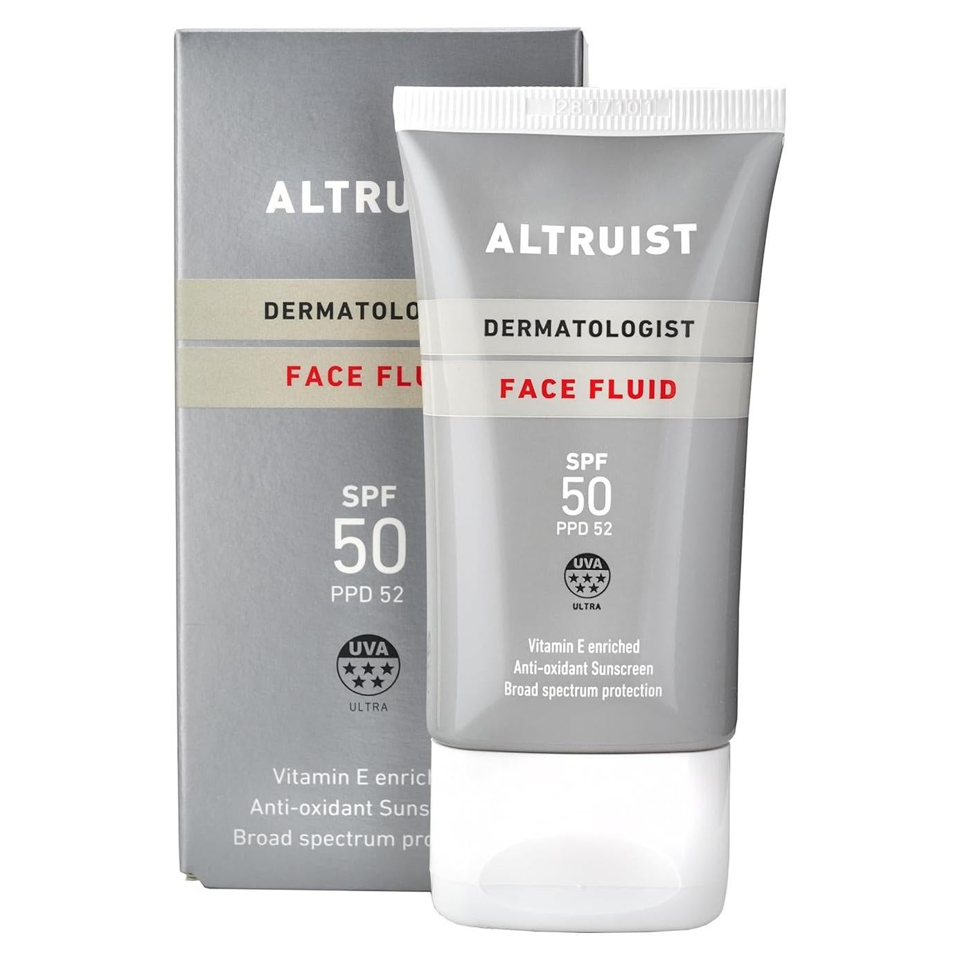 Fluido Solar Facial Altruist SPF50 - 50ml Protección UVA/UVB