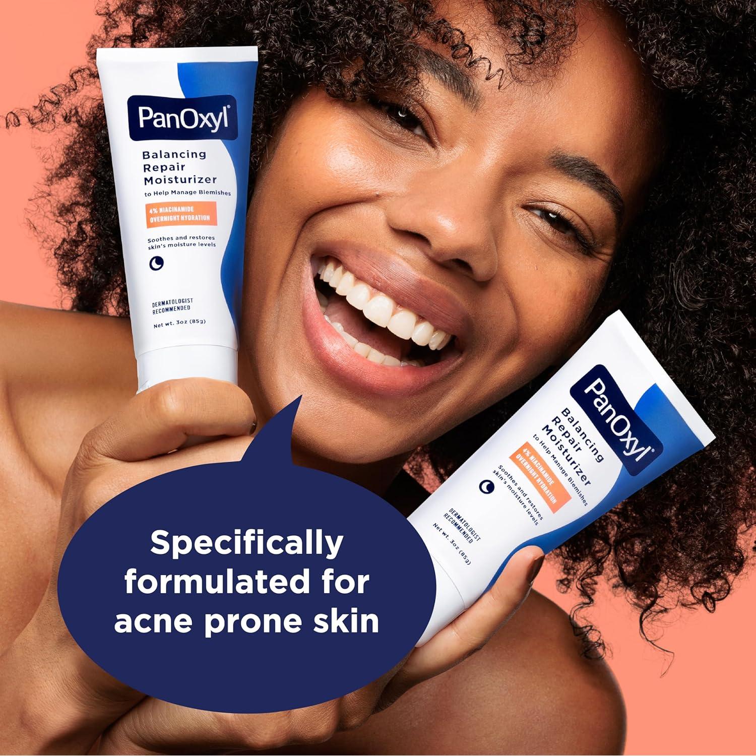 Hidratante Facial Nocturno PanOxyl PM 85 g - Niacinamida y Cica