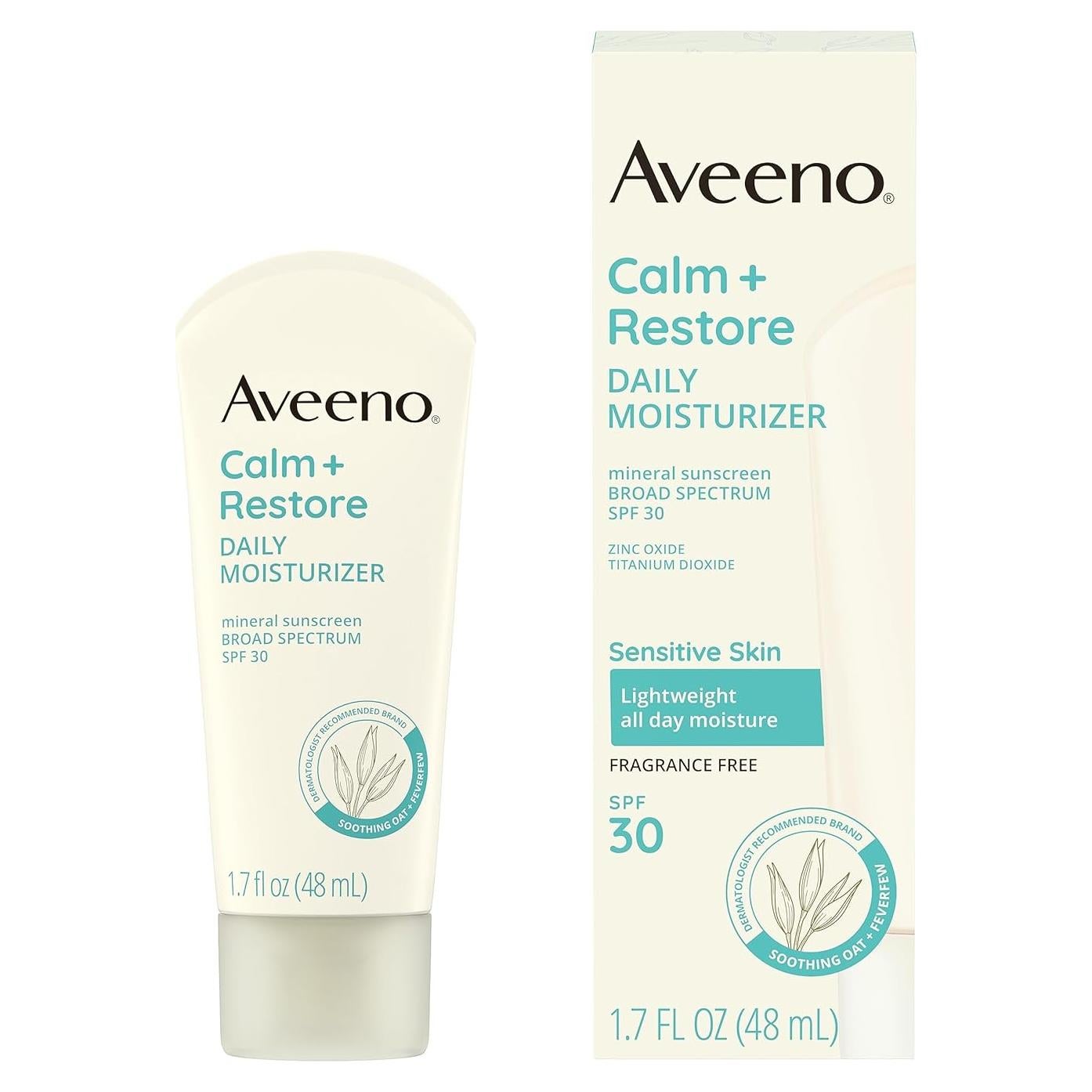 Hidratante Diario Protector Solar Mineral Aveeno SPF 30 50 ml