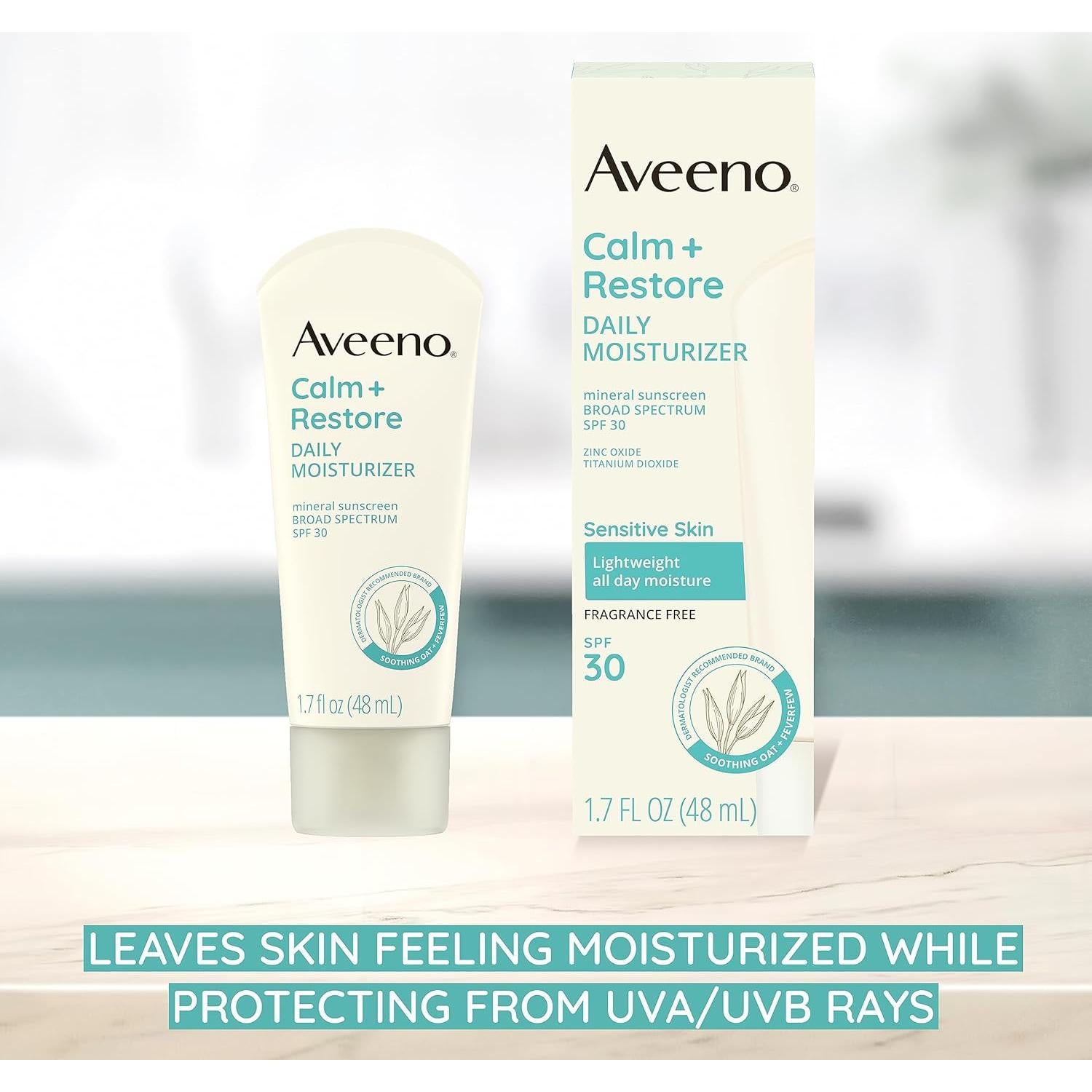 Hidratante Diario Protector Solar Mineral Aveeno SPF 30 50 ml